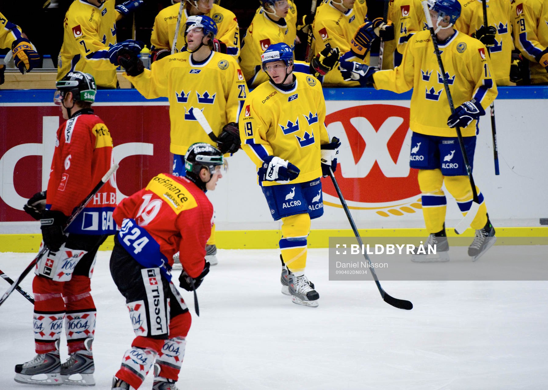 Patrik Zackrisson, Sverige reducerar till 2-3. Jubel i