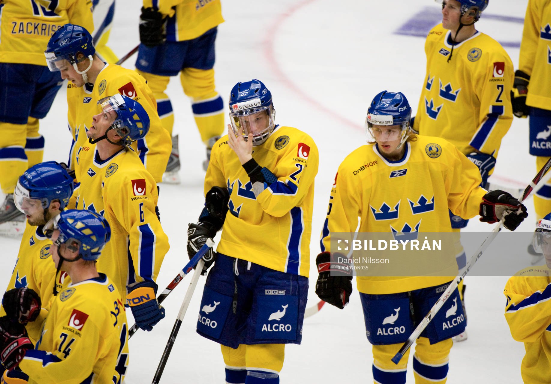 Sverige förlorade med 2-3, depp. Carl Söderberg, (nr 27),