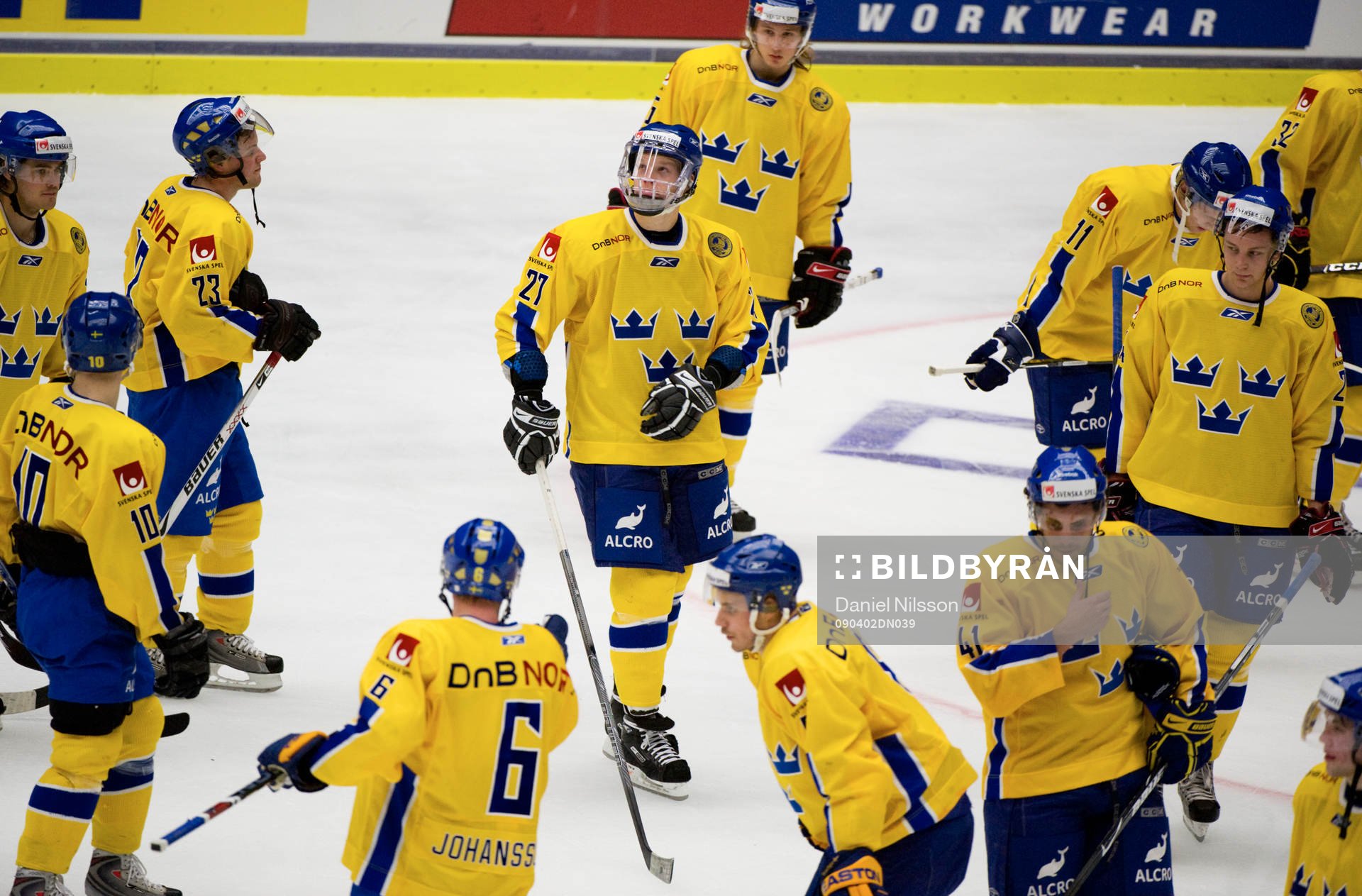 Sverige förlorade med 2-3, depp. Carl Söderberg, (nr 27),
