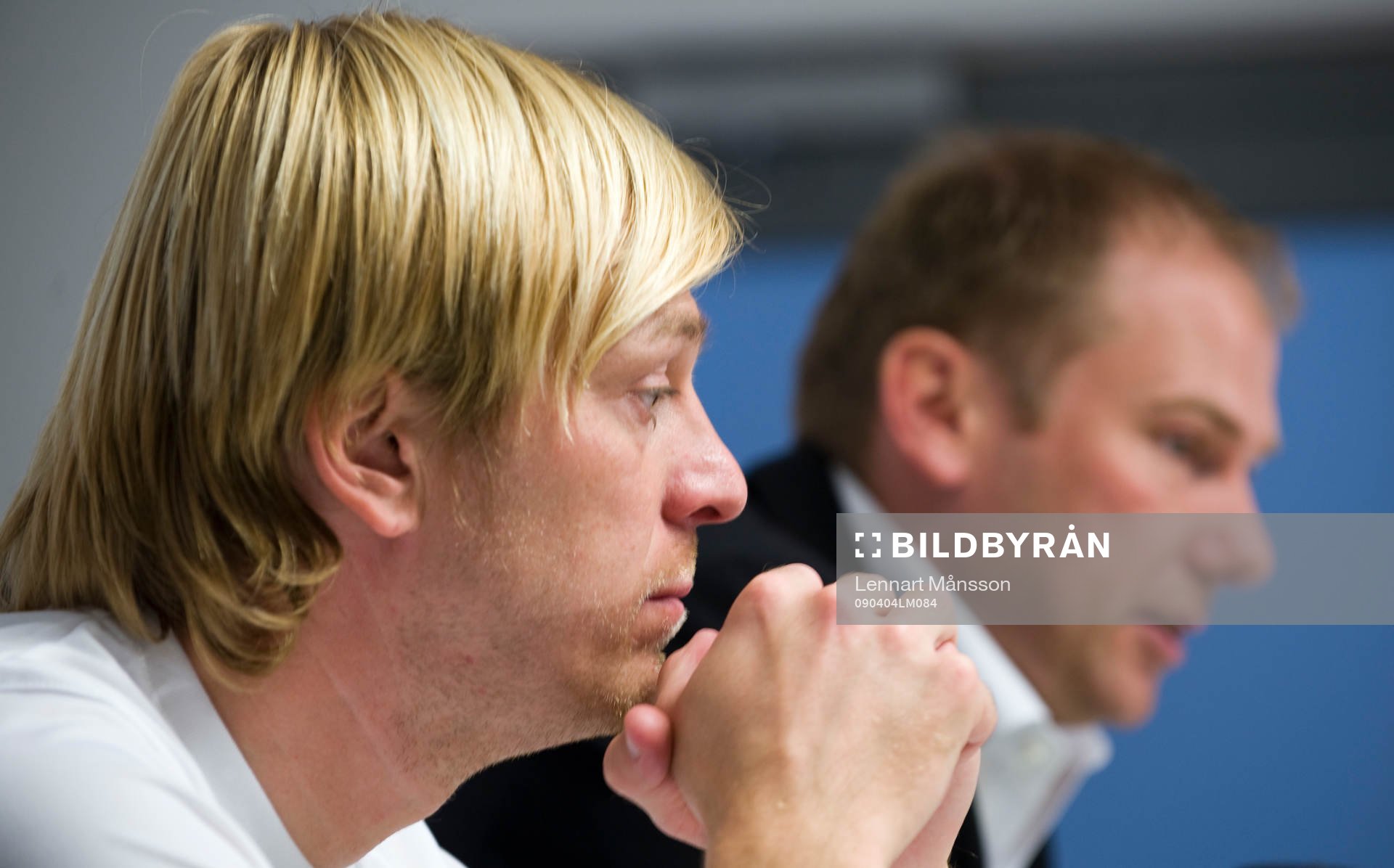 Tony Gustavsson och Magnus Haglund, tränare på