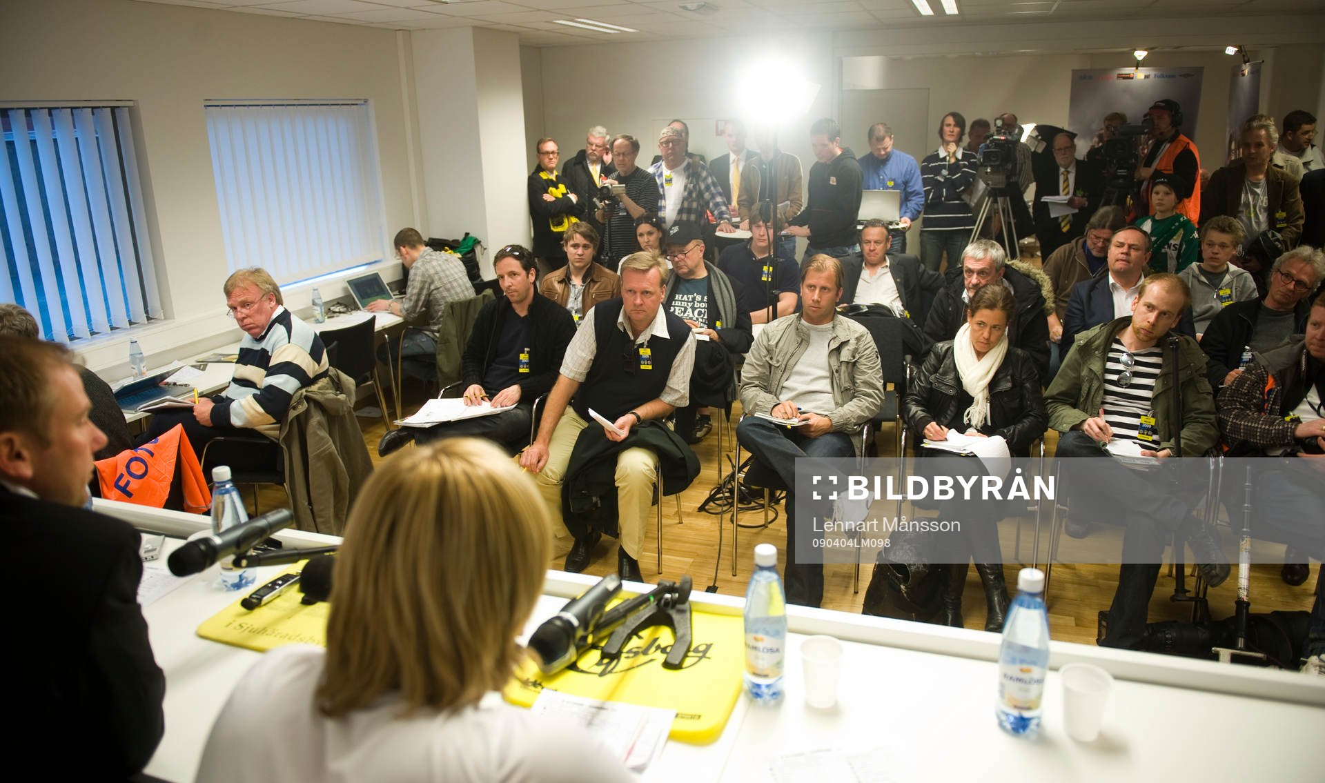 Välfyllt på  presskonferensen i Elfsborgs nya pressrum
