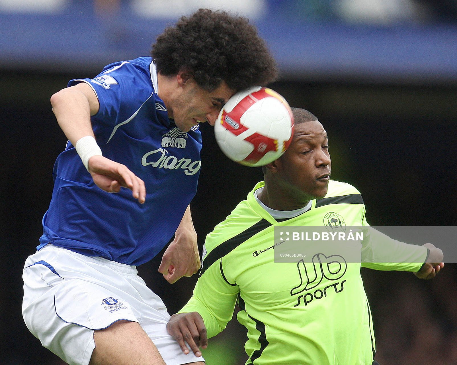 Marouane Fellaini, Everton och Titus Bramble, Wigan