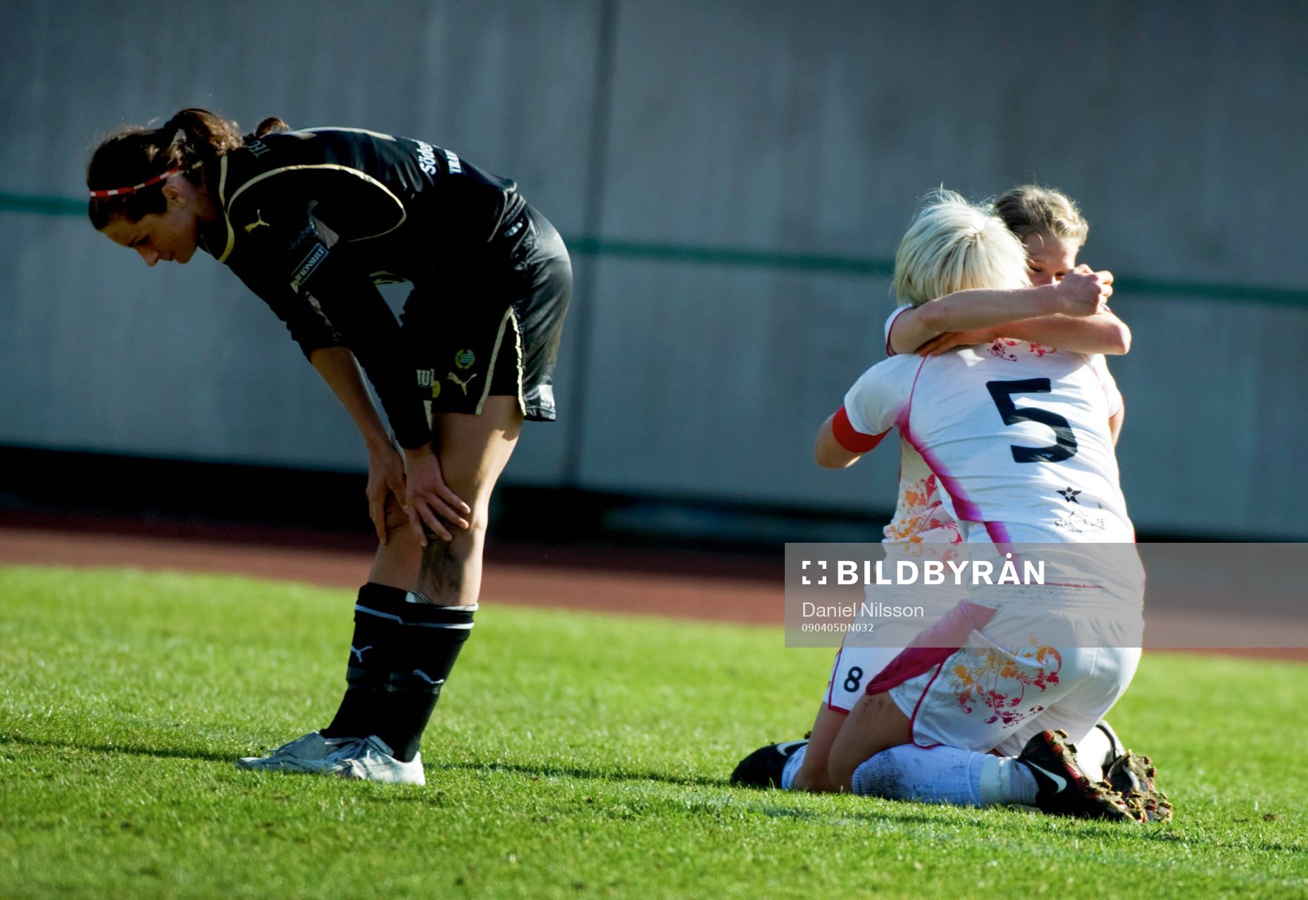Frida Nordin, Ldb gjorde 2-1 i9 90:e minuten. Stort jubel i