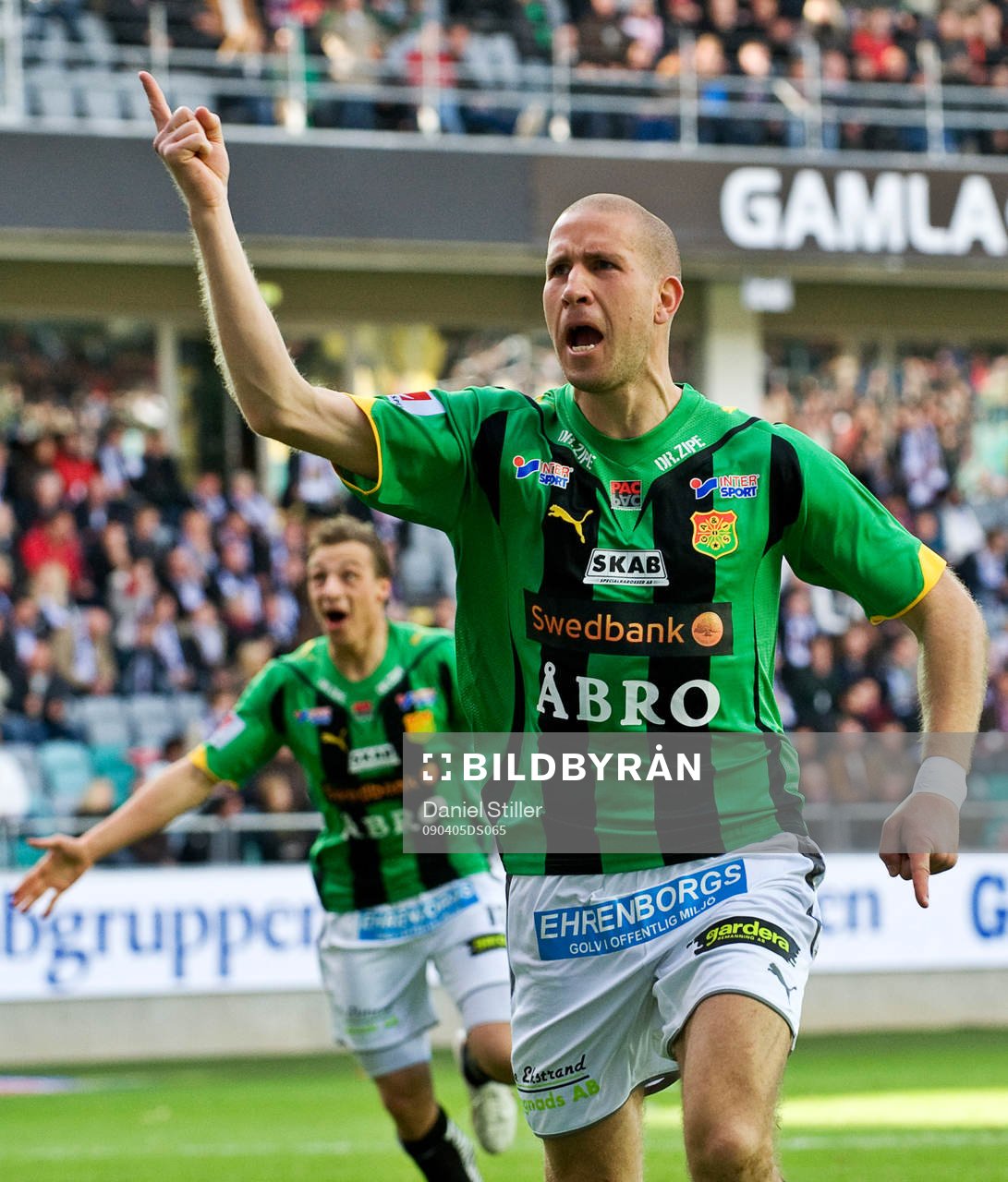  Mattias Lindström, jubel efter sitt mål