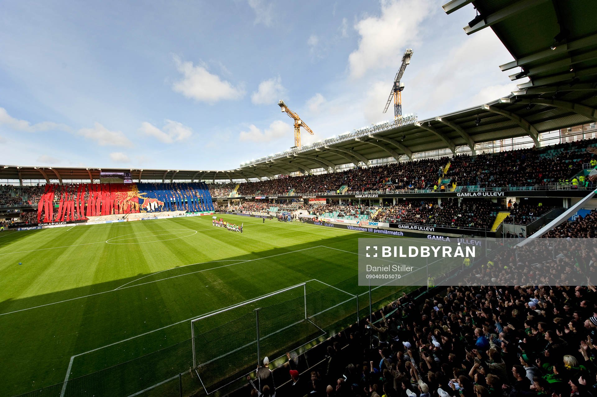Gamla ullevi. Inmarch. Tifo