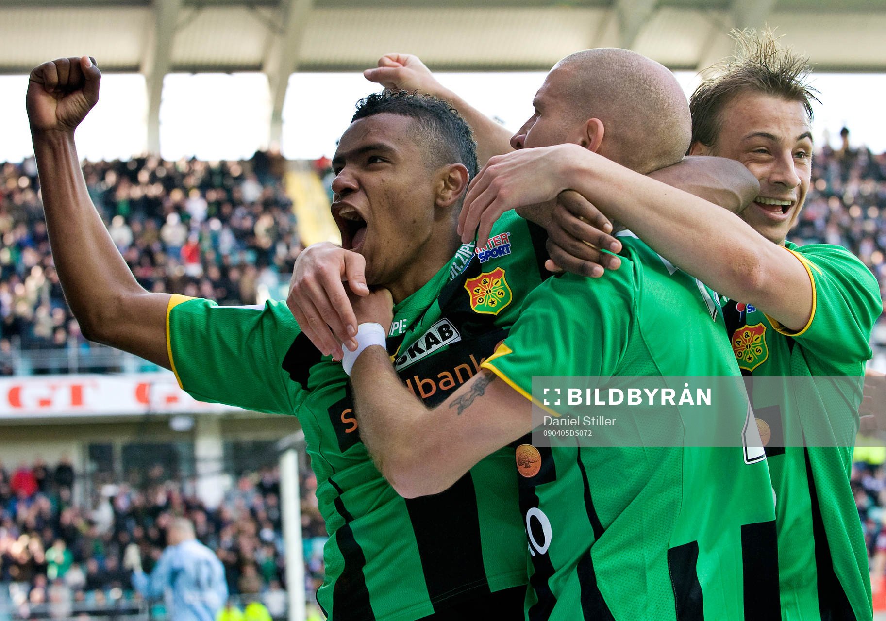 Gais och Wanderson och Mattias Lindström jubel