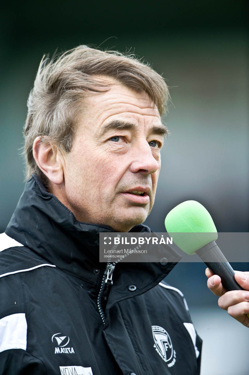 Tom Prahl, tränare, intervju, mikrofon