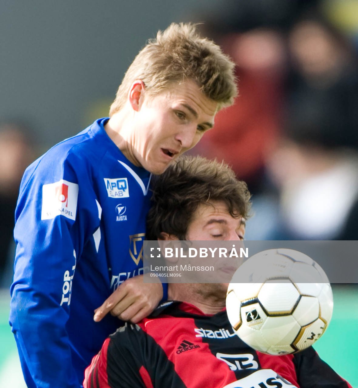 Rasmus Bengtsson och Olof Guterstam i en tuff duell