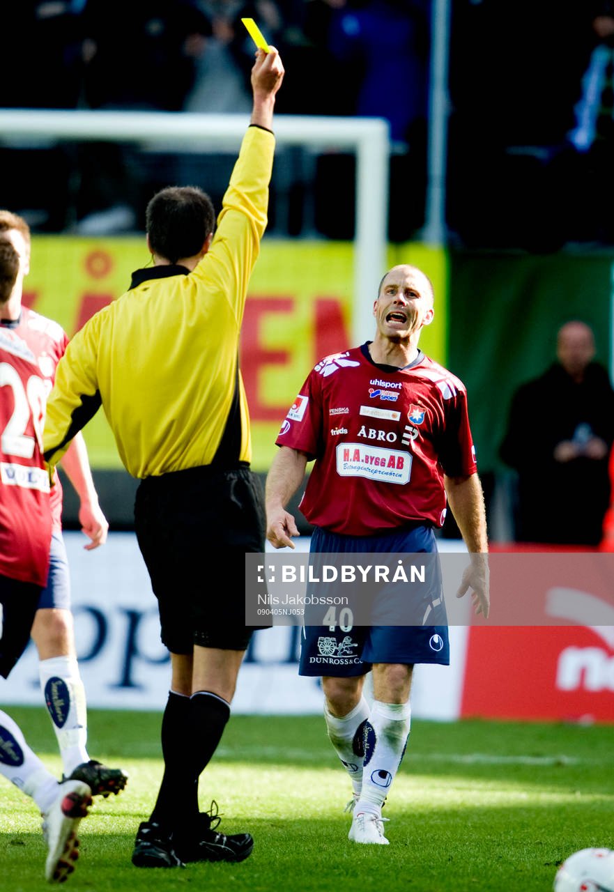 Magnus Källander, Örgryte varning, gult kort