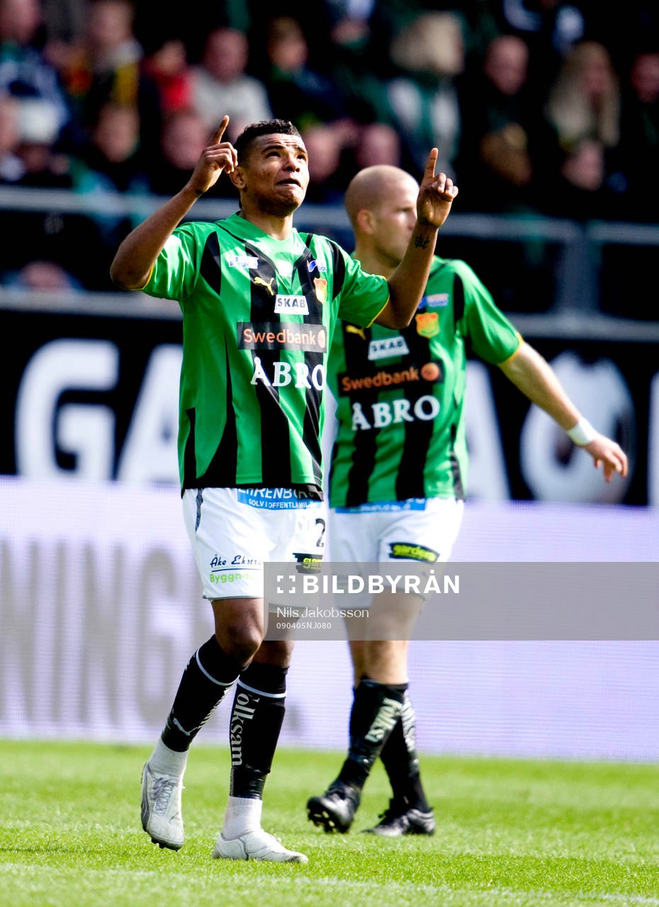  Wanderson do Carmo,  jubel, tackar högre makter.