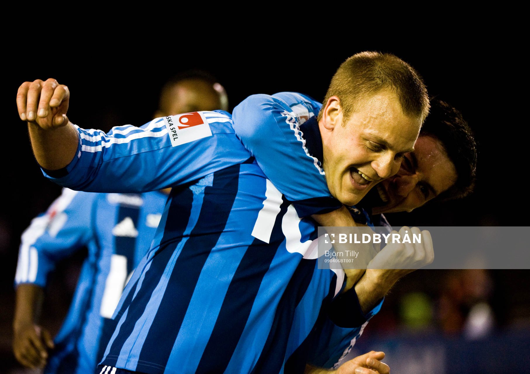 Daniel Sjölund och Hrvoje Milic, jubel