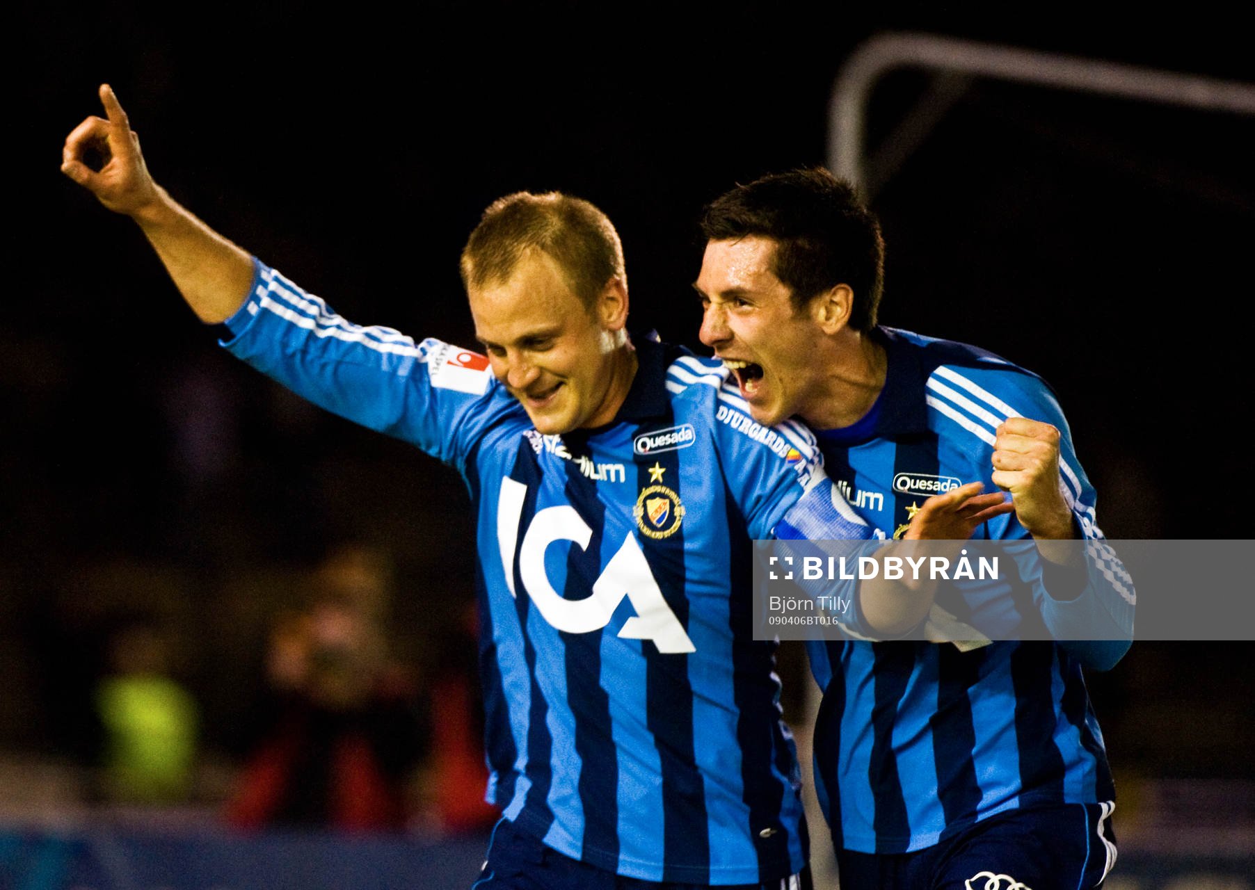 Daniel Sjölund och Hrvoje Milic, jubel