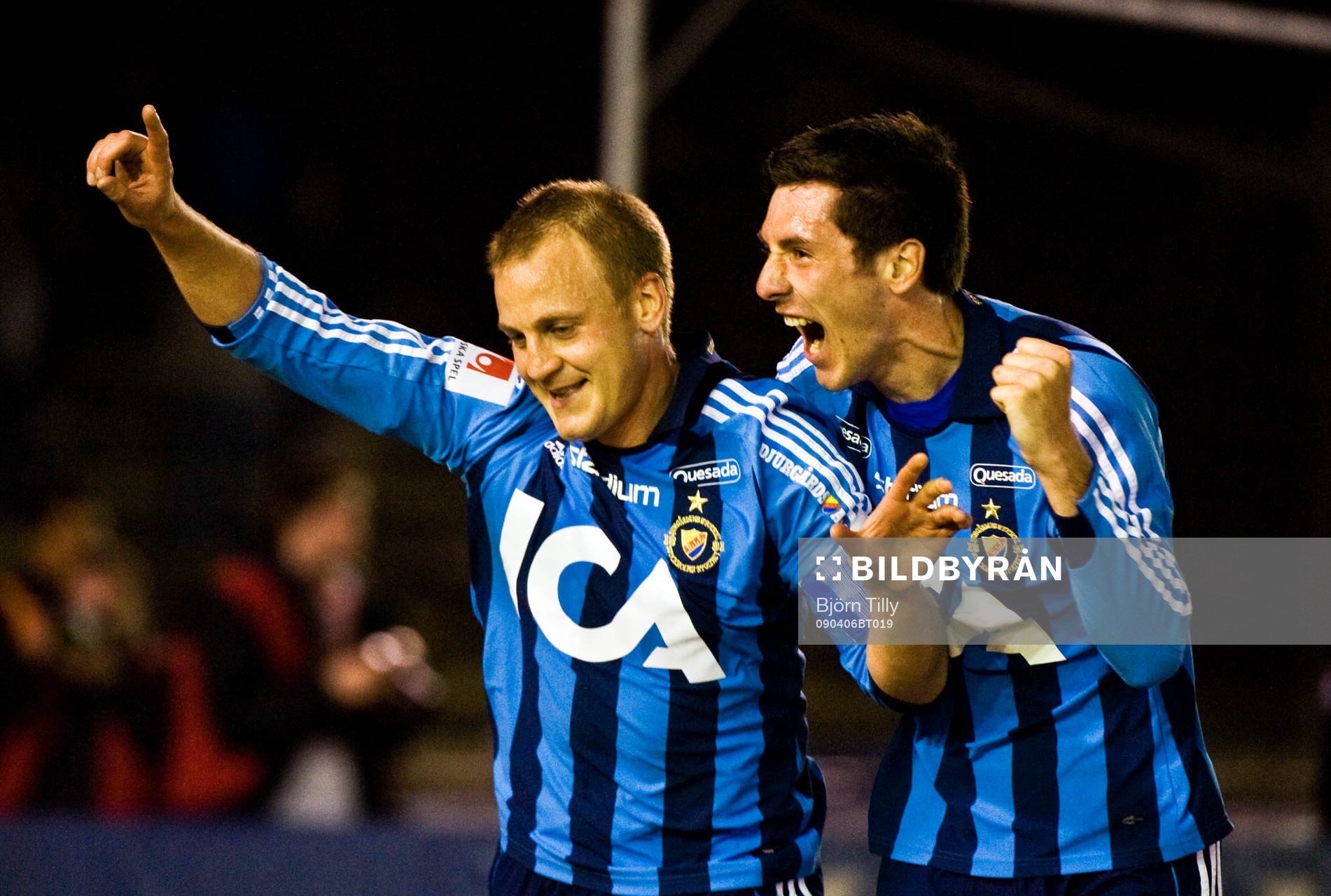 Daniel Sjölund och Hrvoje Milic, jubel