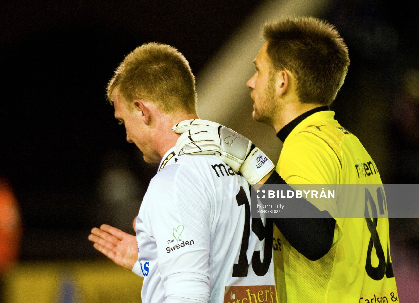 Michael Almebäck och John Alvbåge, målvakt, Örebro