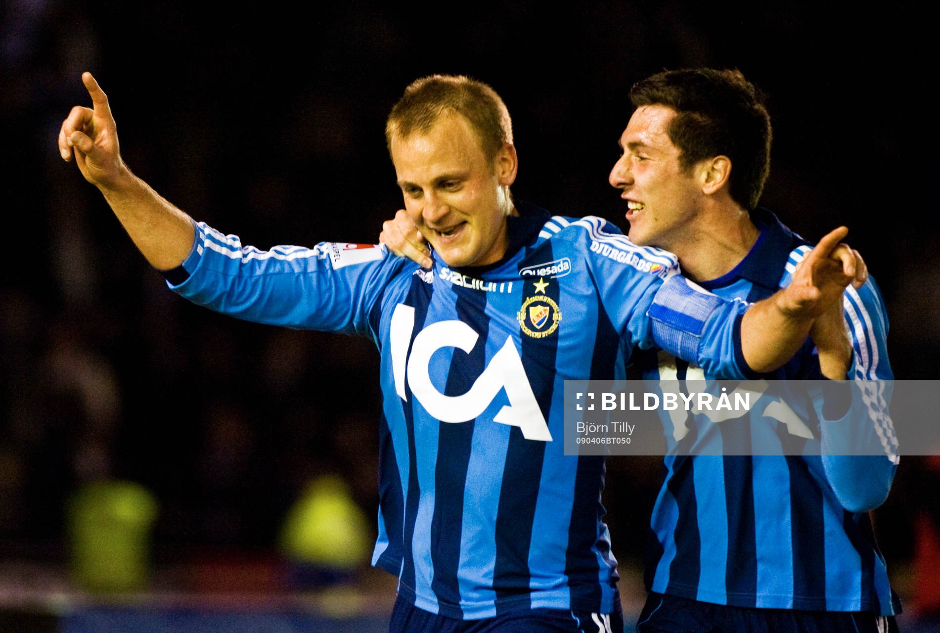 Daniel Sjölund och Hrvoje Milic, jubel