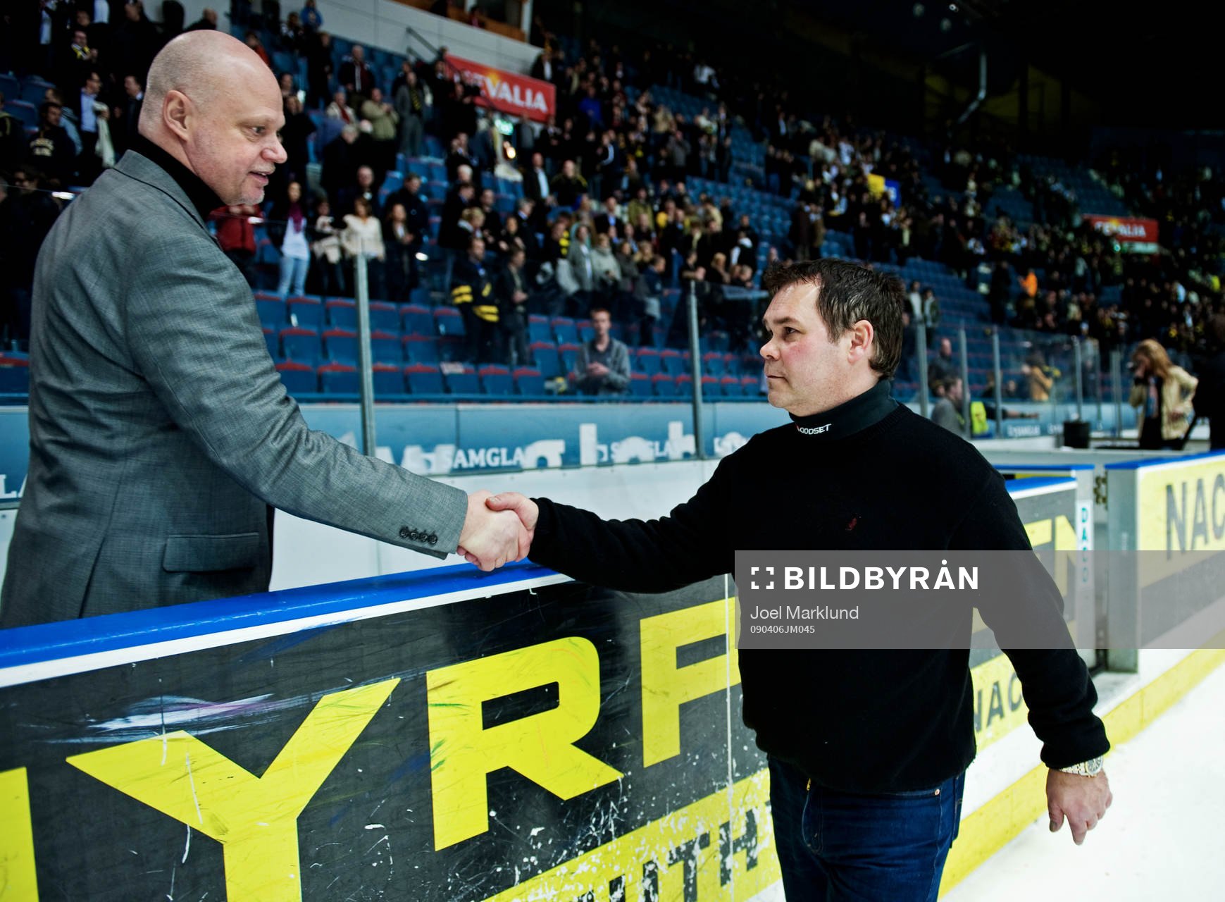 Roger Melin, tränare, AIK, och Leif Strömberg, tränare,