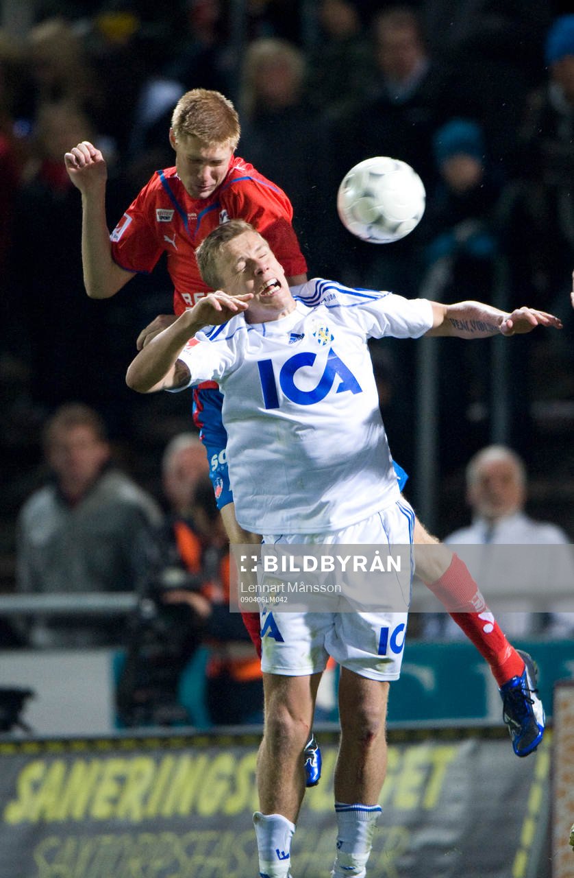 Pontus Wernbloom och Markus Holgersson, nickduell