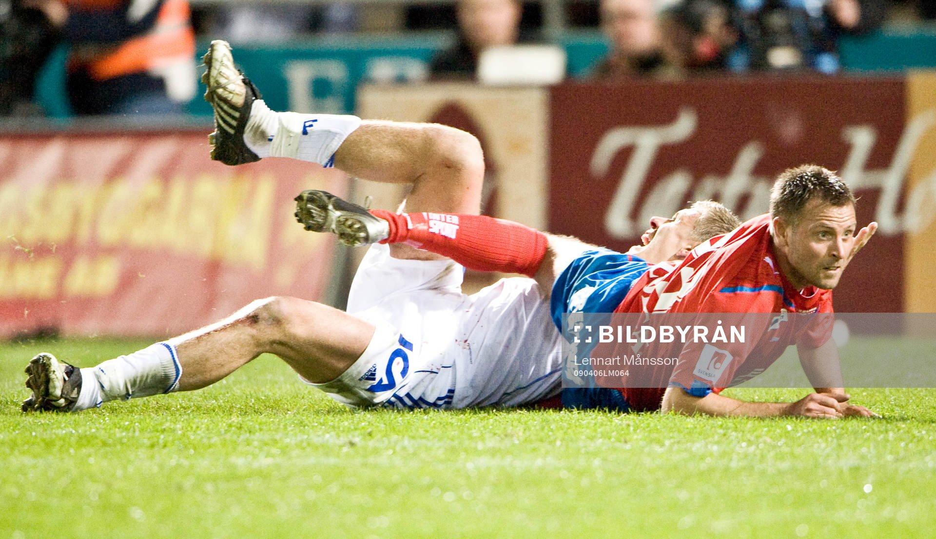 Erik Wahlstedt, Helsingborg, tackling