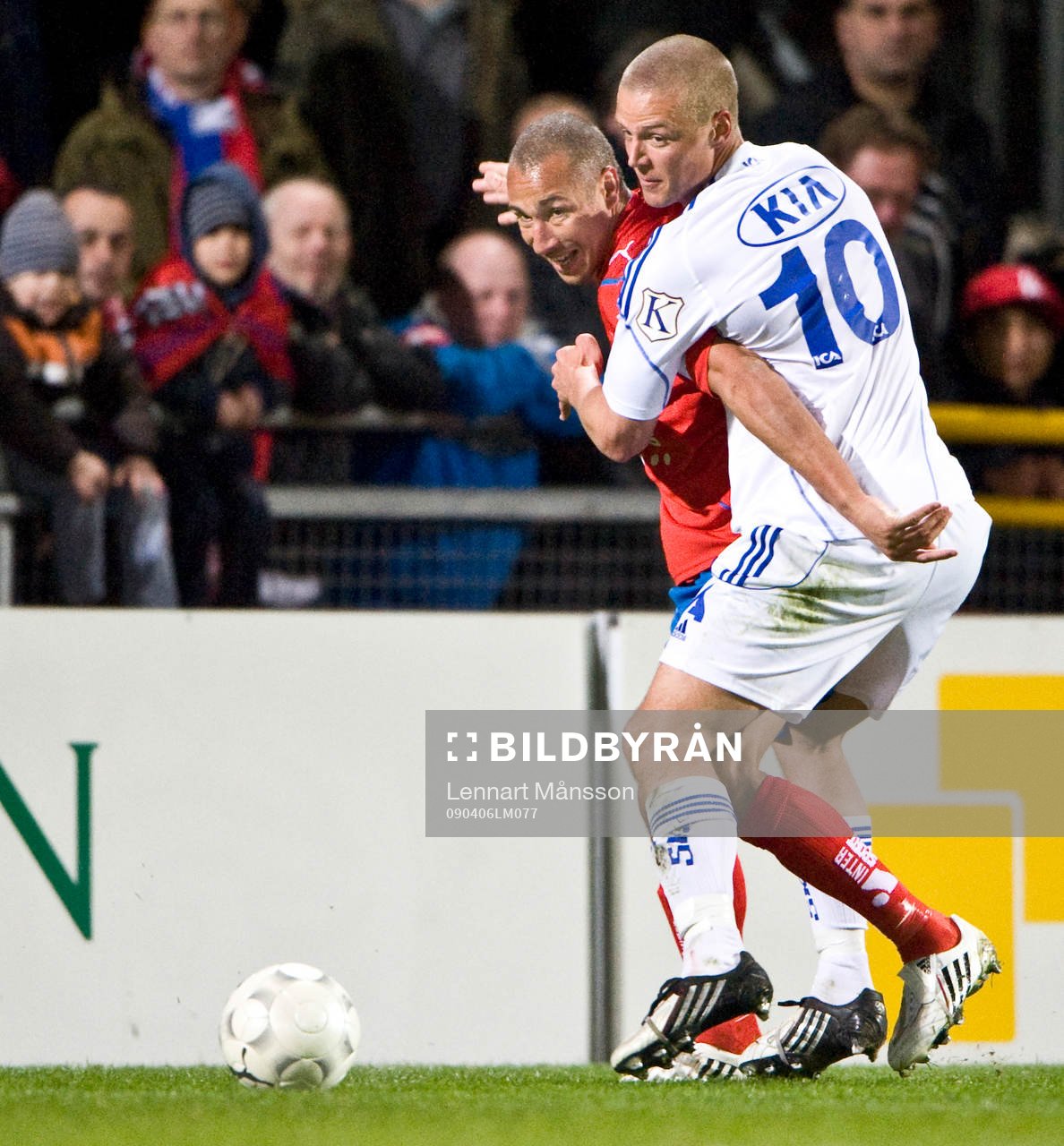 Henrik Larsson, Helsingborg och Ragnar Sigurdsson, Göteborg