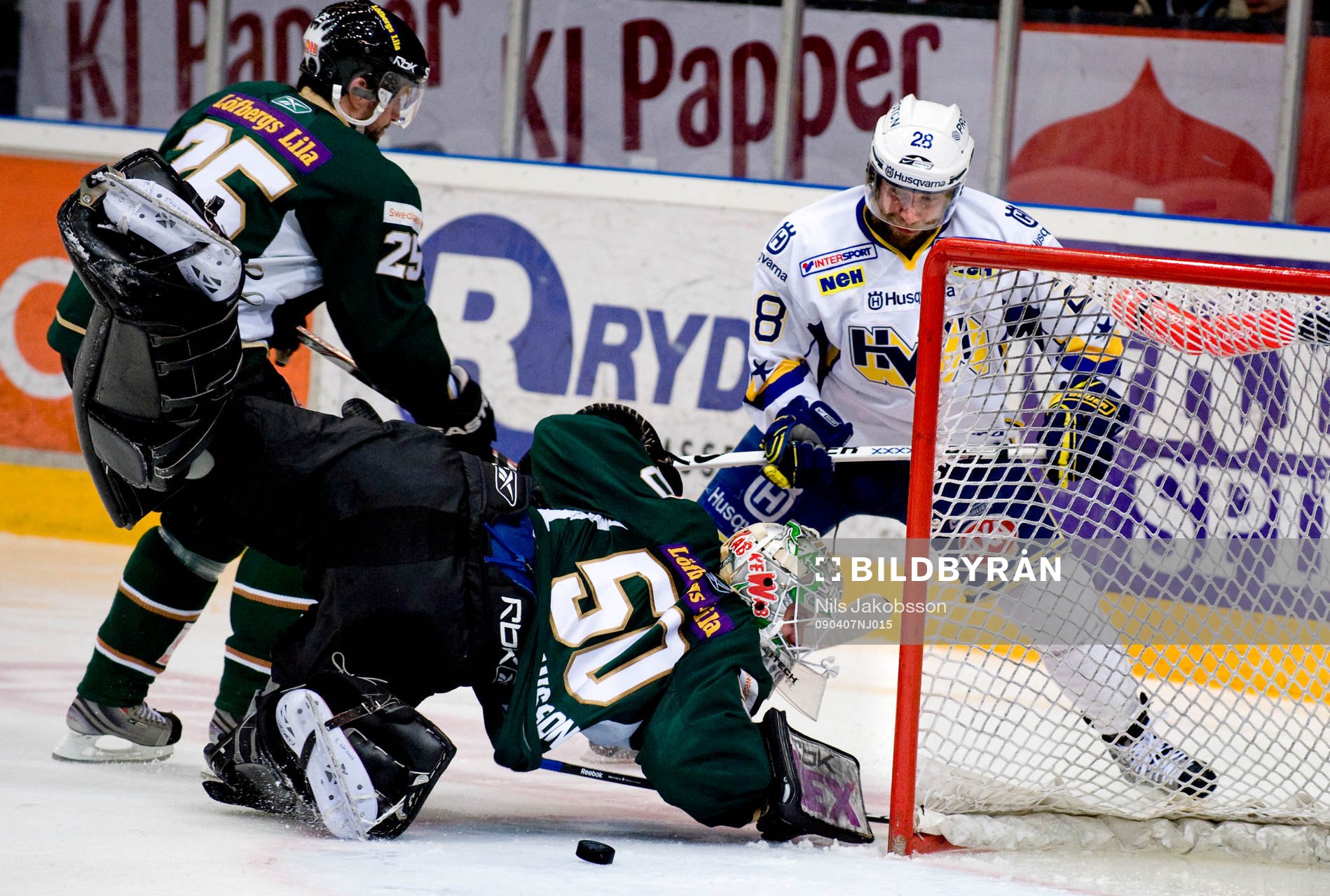 Extremt nära att Kim Staal, HV71 gör mål på Jonas