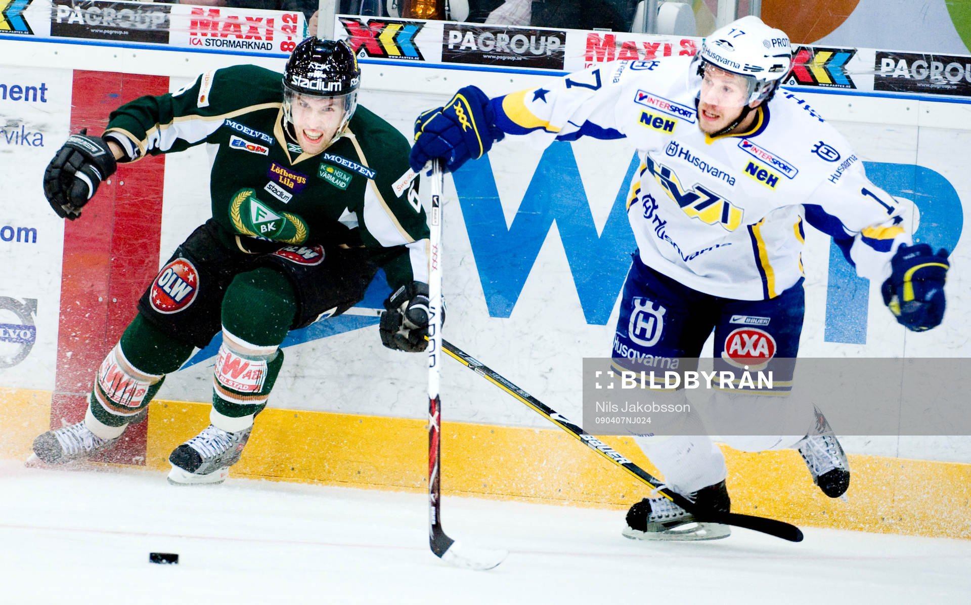 Jonas Holös, Färjestad, Andreas Falk, HV71