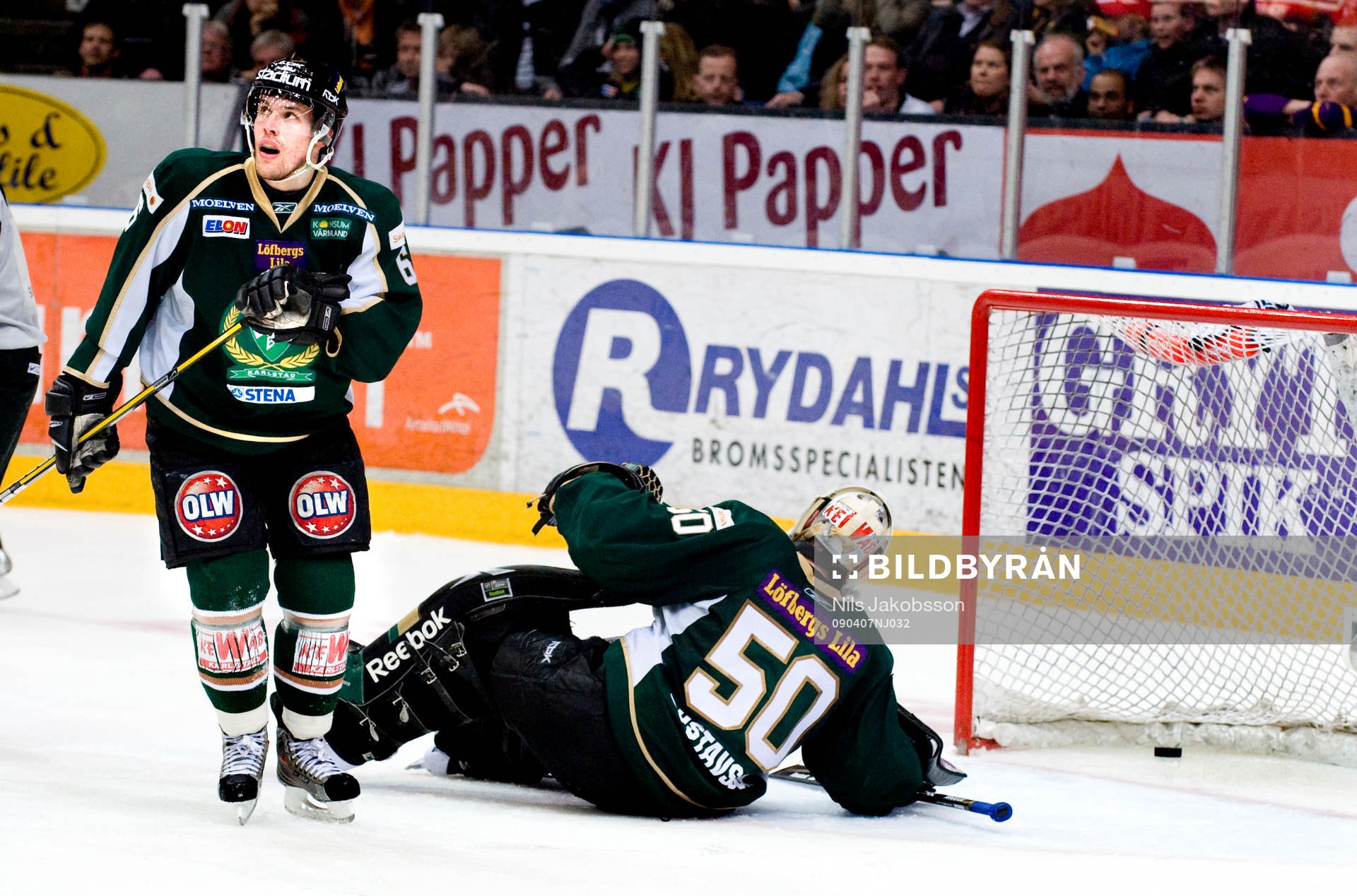 Jonas Holös, Jonas Gustavsson, målvakt, Färjestad, depp