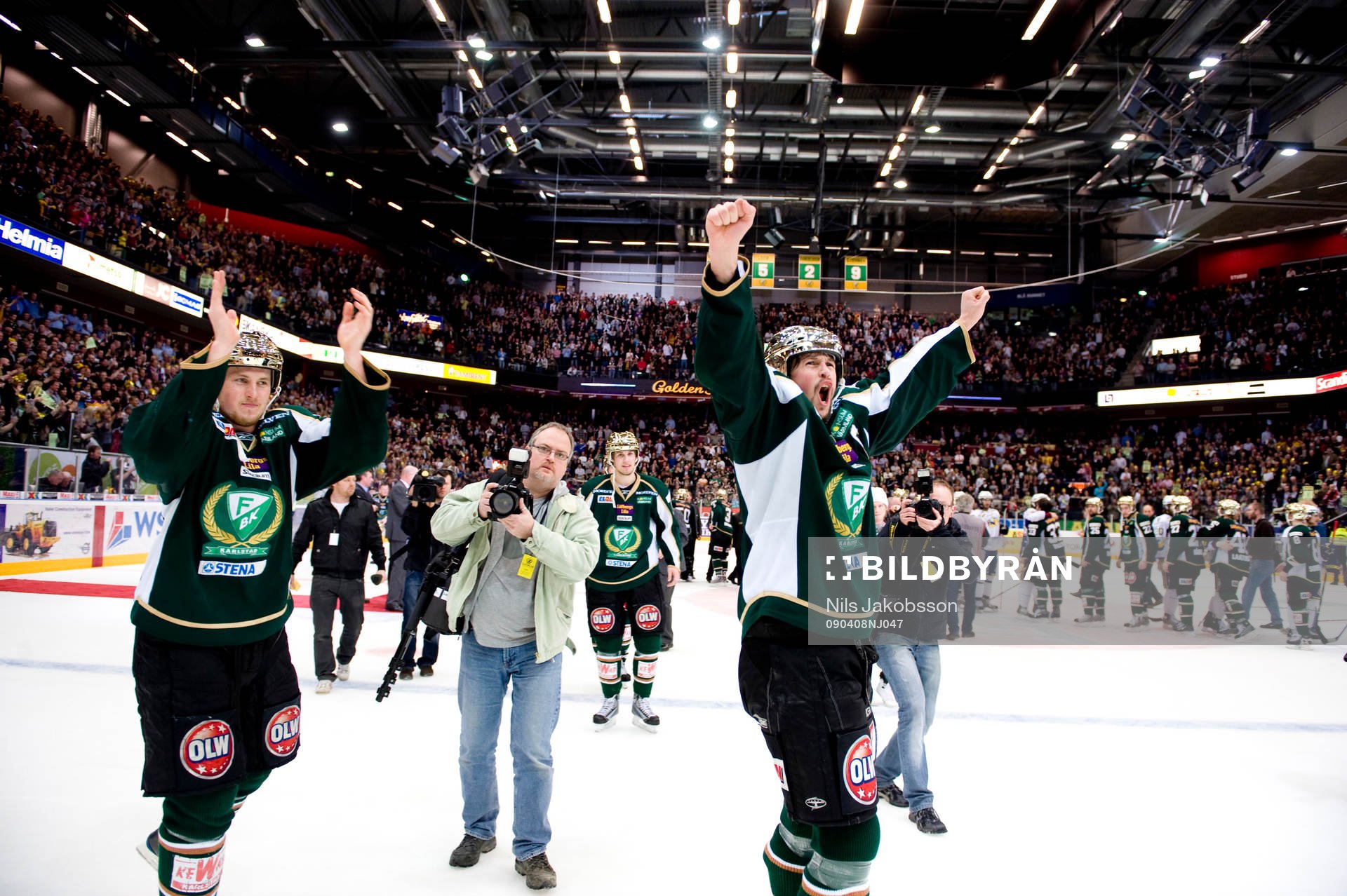 Rickard Wallin, jubel, Svenska Mästare, SM-guld, guld