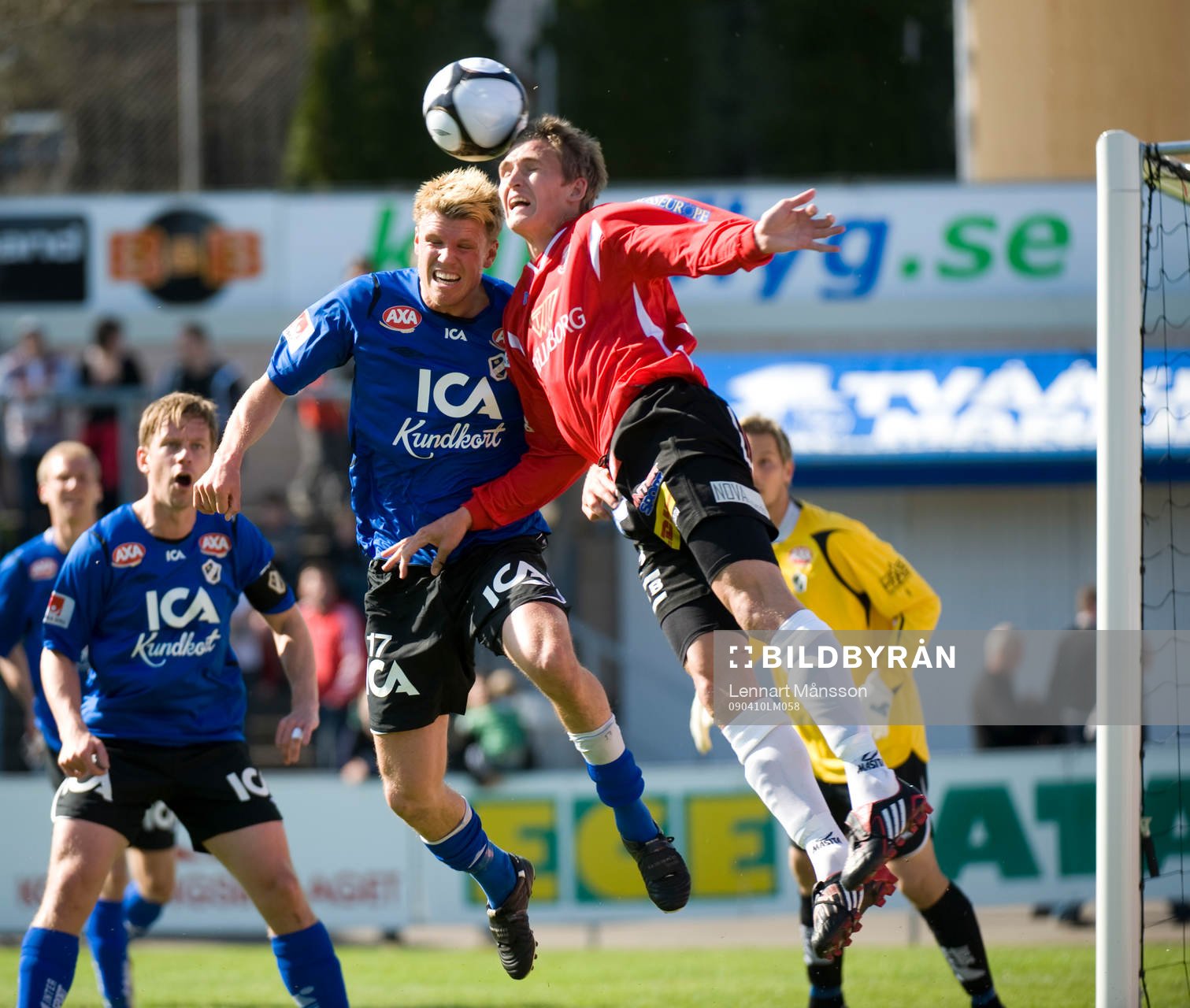 Christian Järdler och Peter Abelsson, nickduell