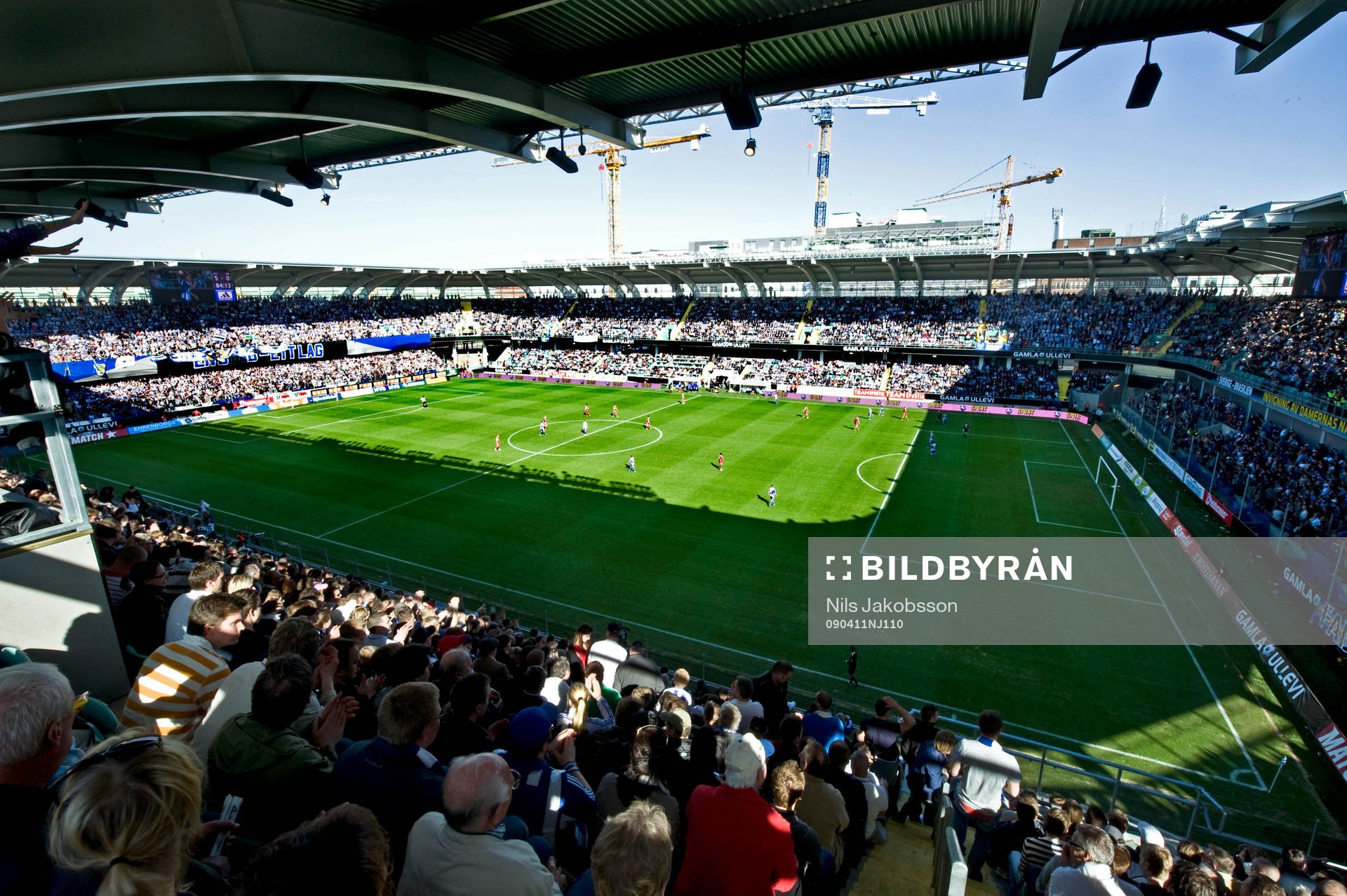 Överblick på Gamla Ullevi. Arena, stadion, översikt