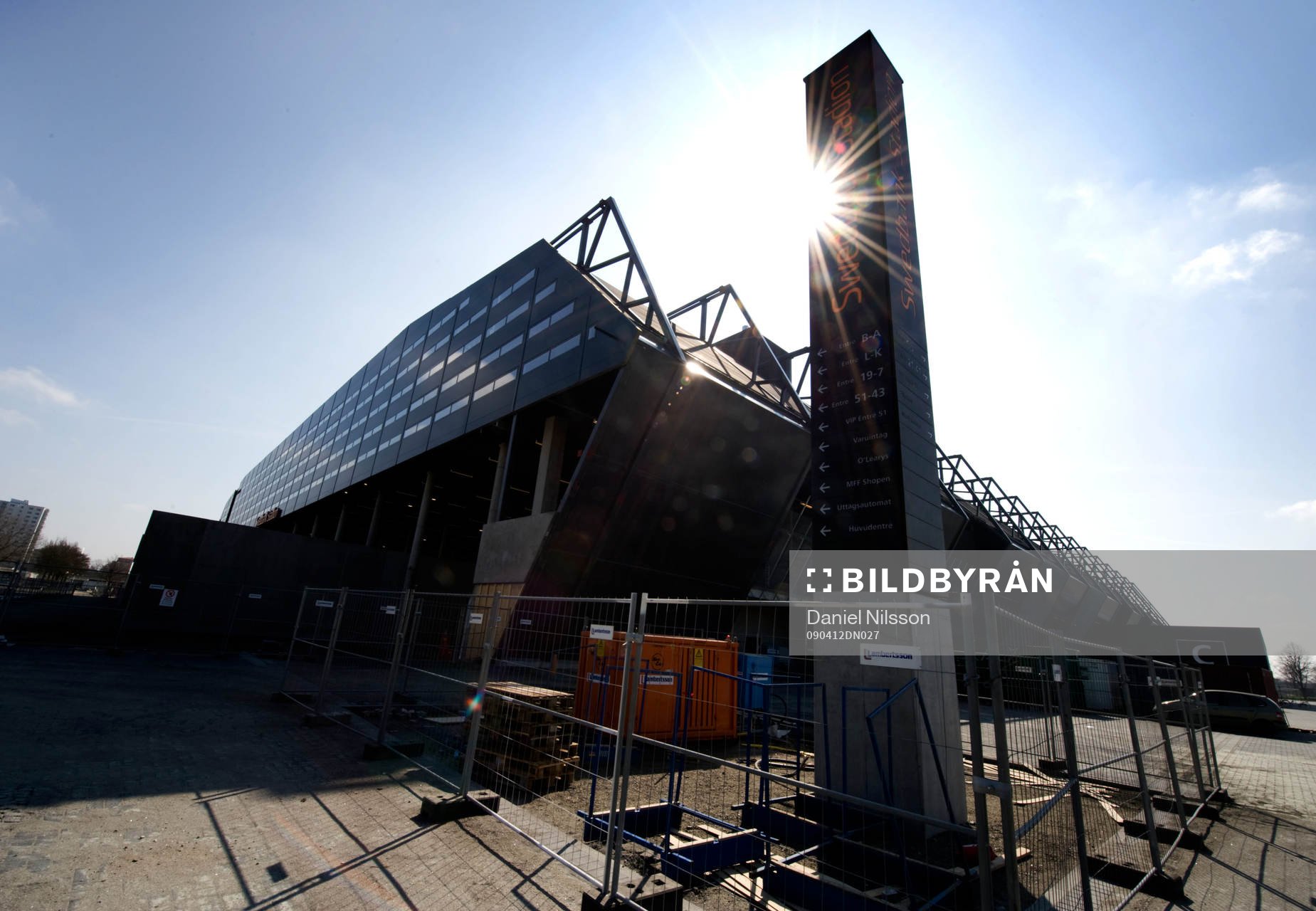 Fotboll, Pressvisning på Swedbank Stadion, Arena.