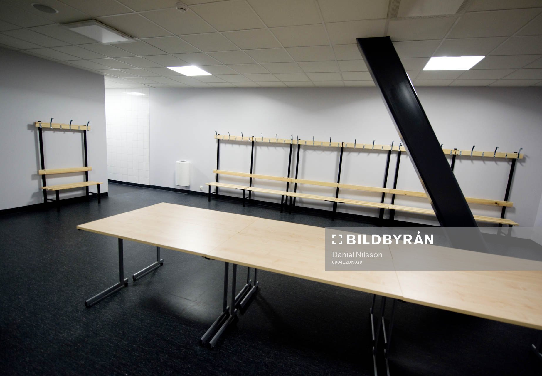 Fotboll, Pressvisning på Swedbank Stadion, Arena.