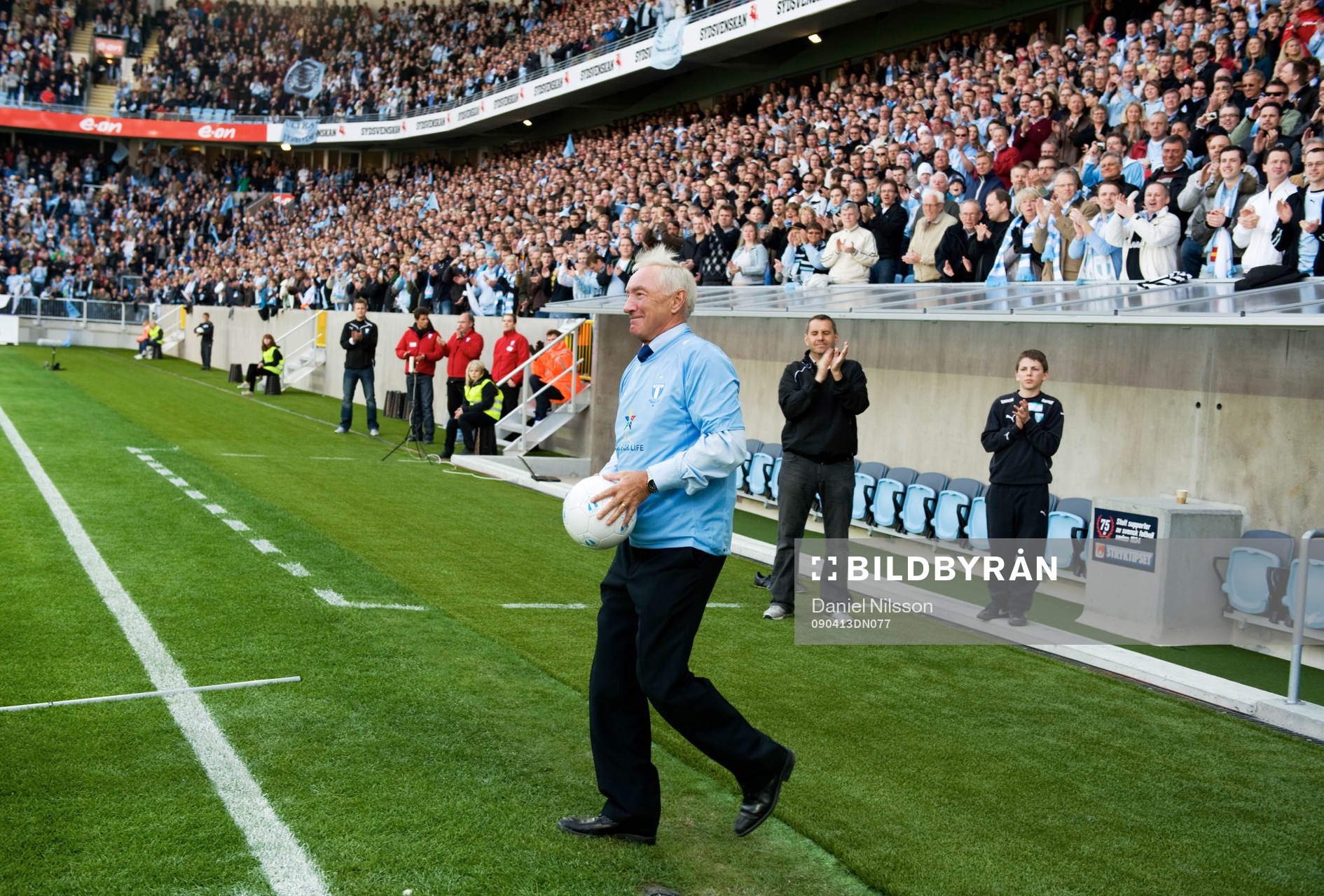 Gamla MFF- legendarer på invigningen. Krister Kristensson
