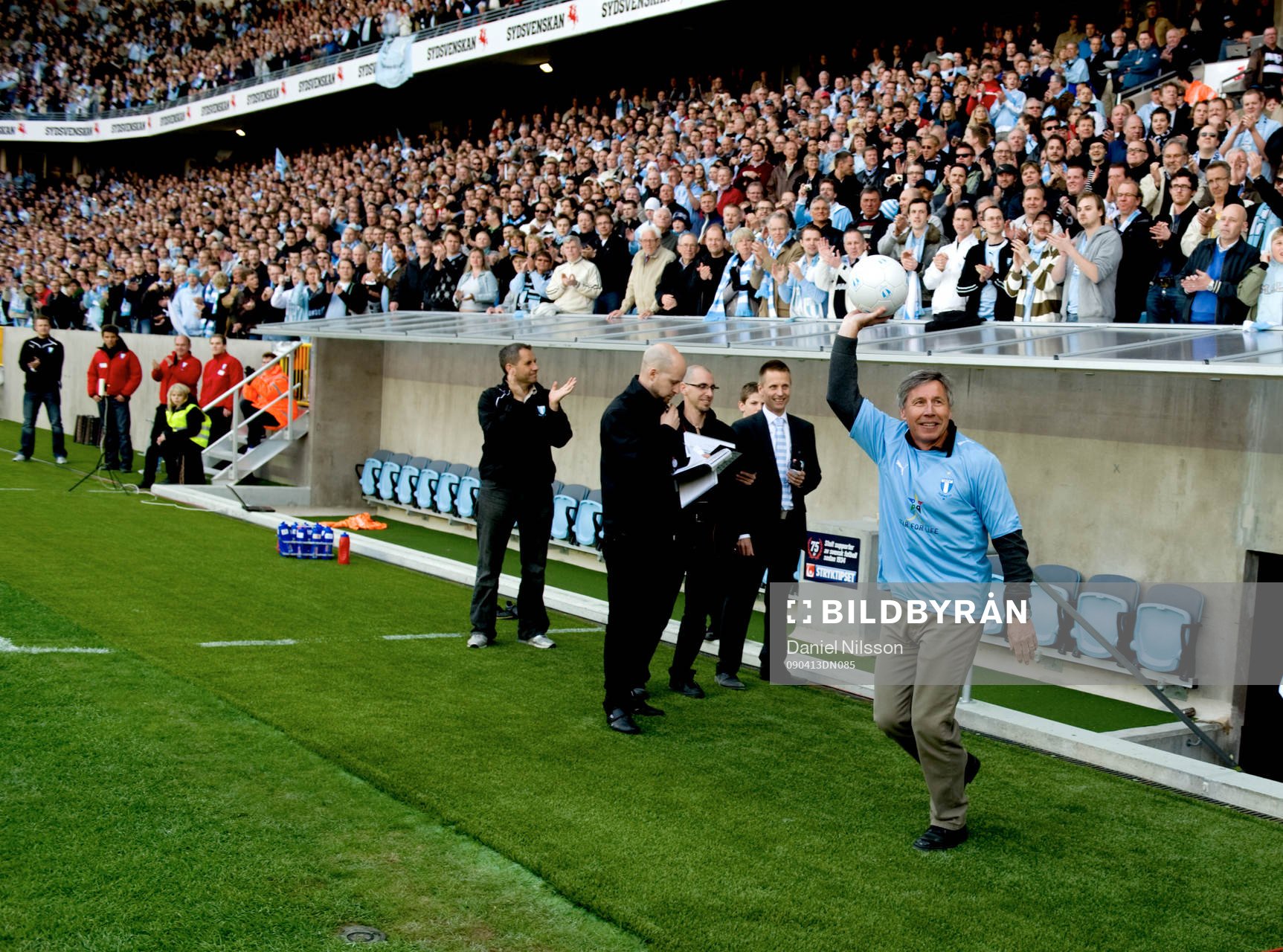 Malmö FF legendarer innan matchen. Roy Andersson