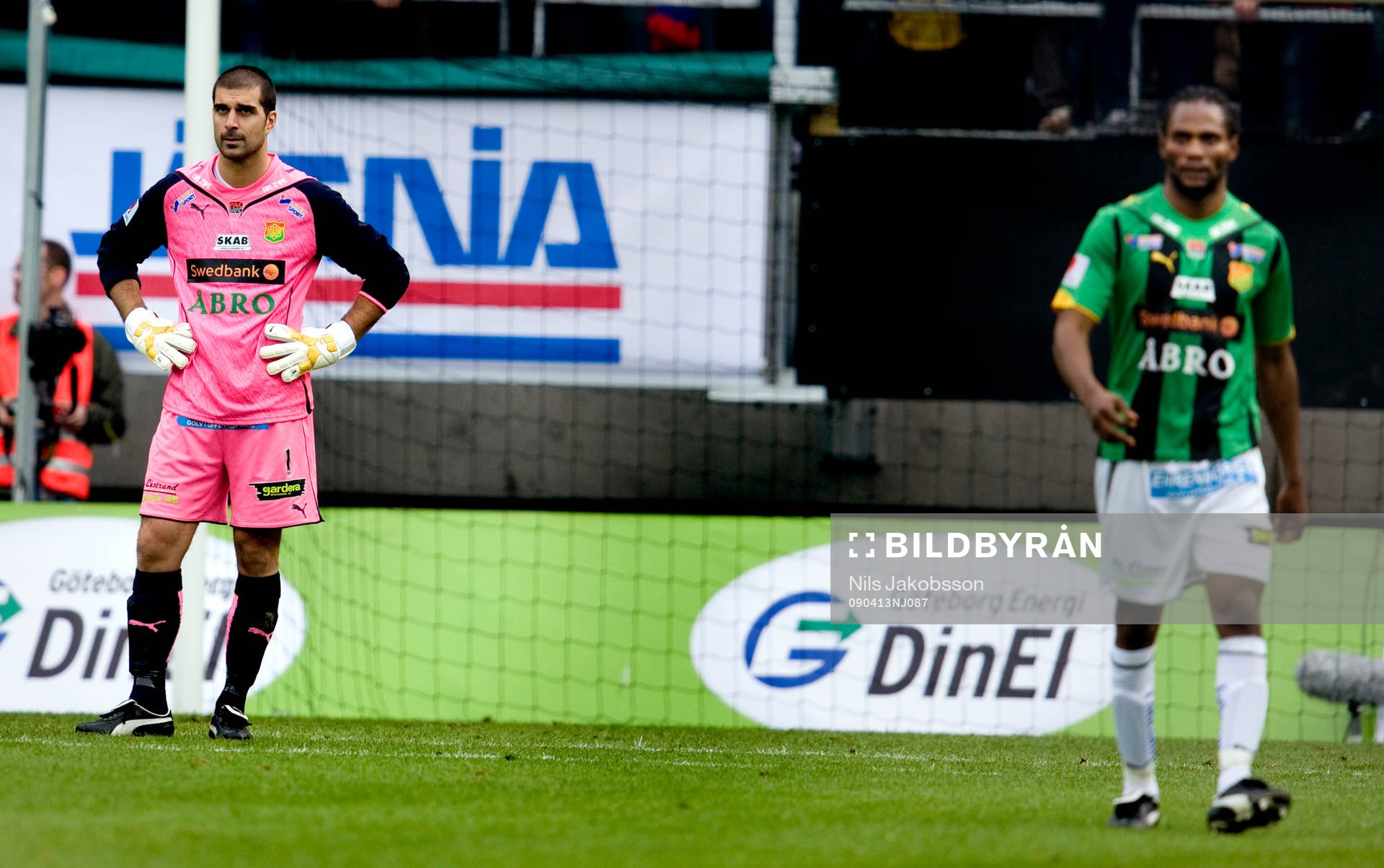 Dime Jankulovski, målvakt, Richard Ntomba Ekunde, GAIS