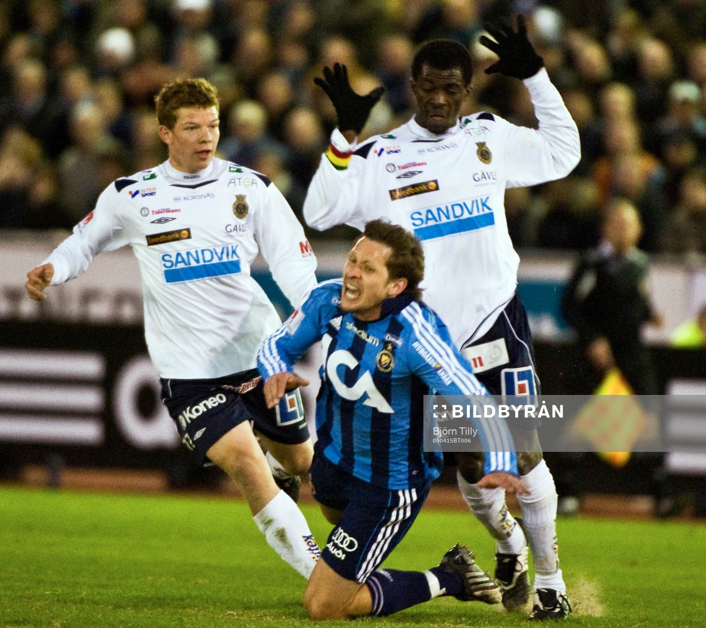 Jonas Lantto, Omar Jawo, Gefle och Andrej Komac, Djurgården