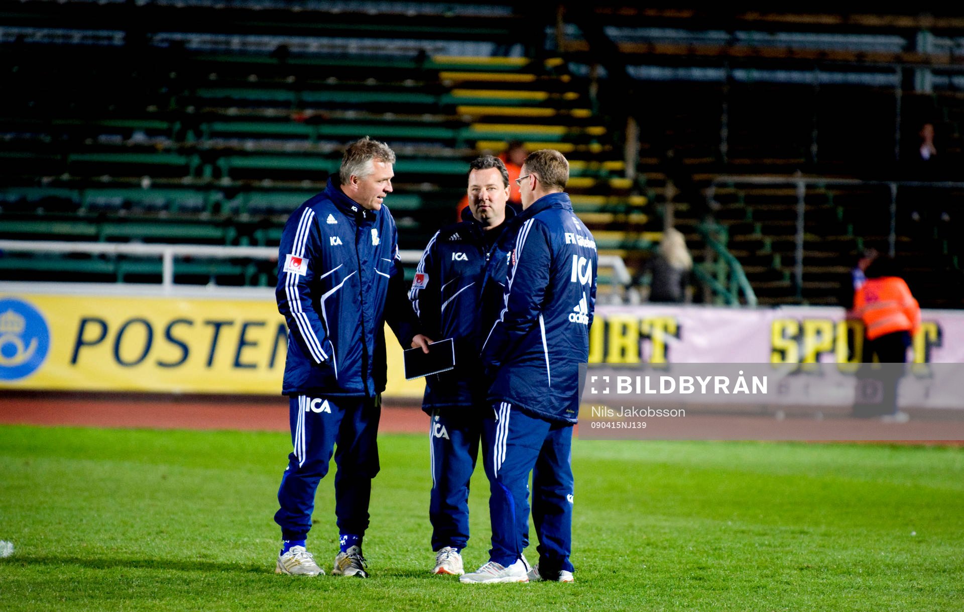 Teddy Olausson, Jonas Olsson, Stefan Rehn, tränare IFK
