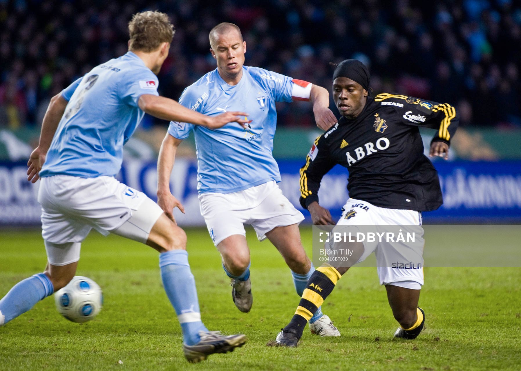 Daniel Andersson, Malmö FF och Martin Kayongo Mutumba, AIK