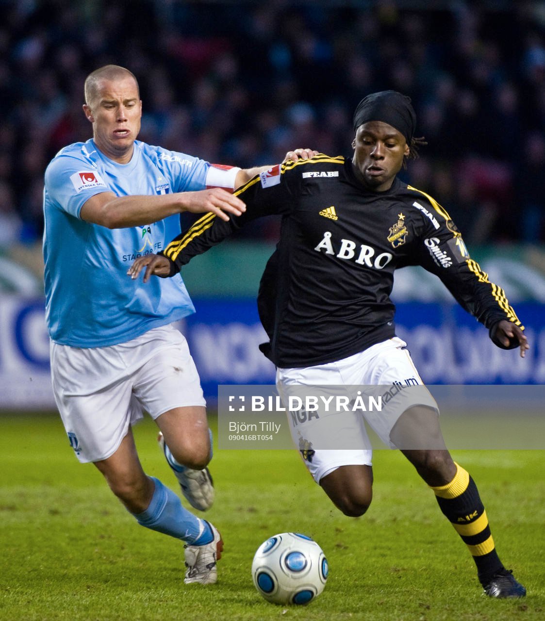 Daniel Andersson, Malmö FF och Martin Kayongo Mutumba, AIK