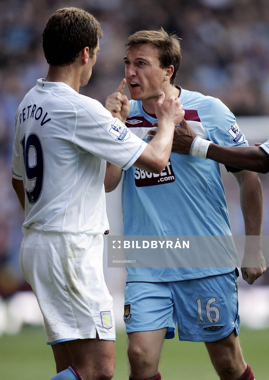Mark Noble, West Ham och Stilian Petrov, Aston Villa, ryker