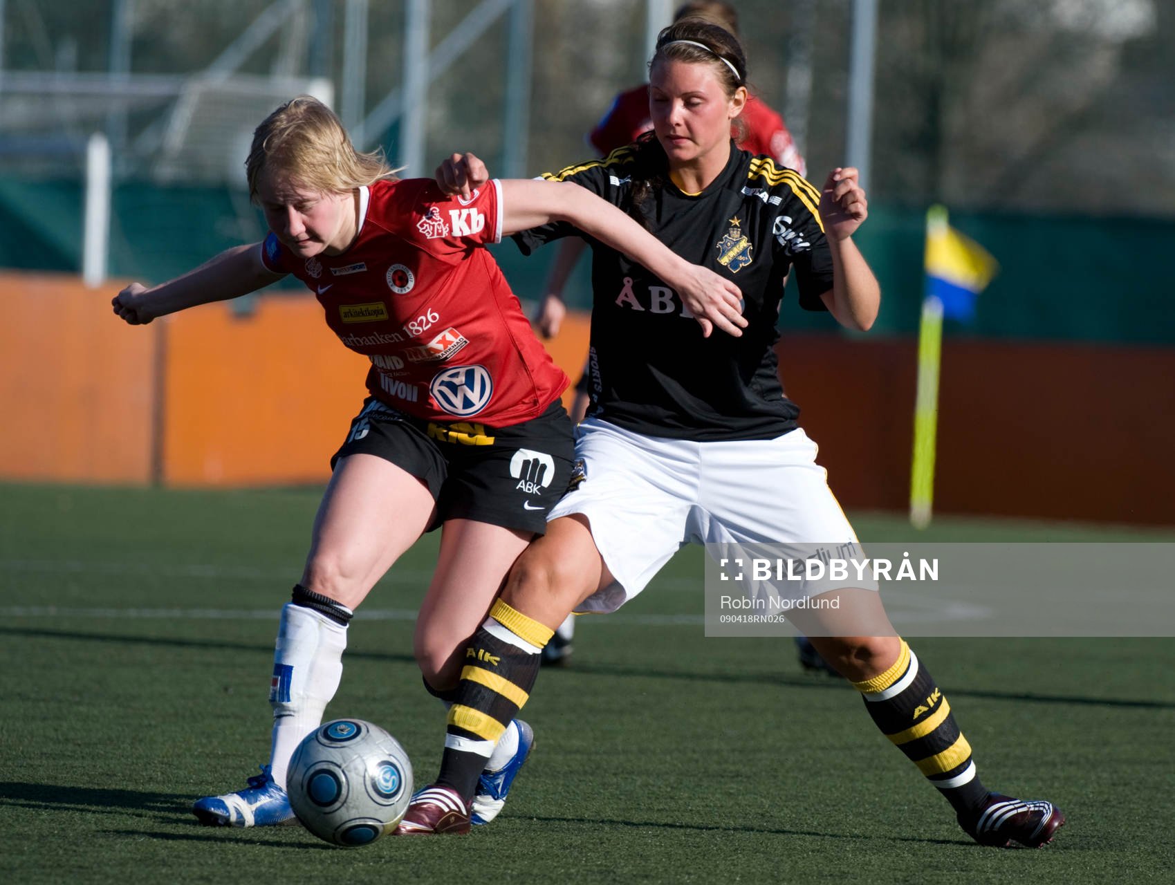 Sofie Persson, Kristianstad och Emelie Karlsson Wedin, AIK