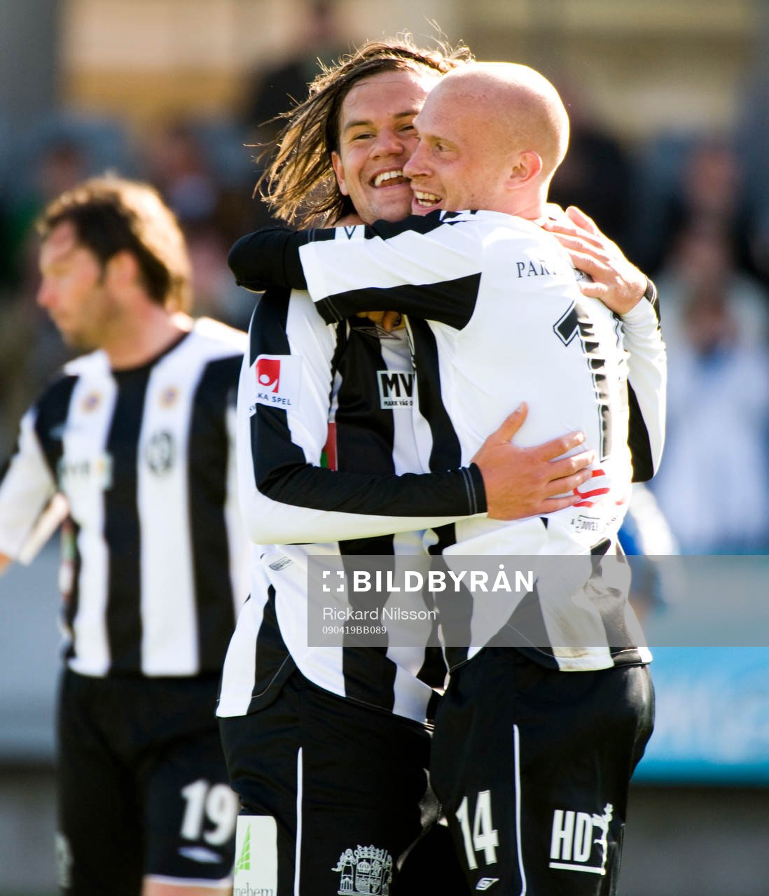 Ivo Pekalski och Max Mölder, jubel