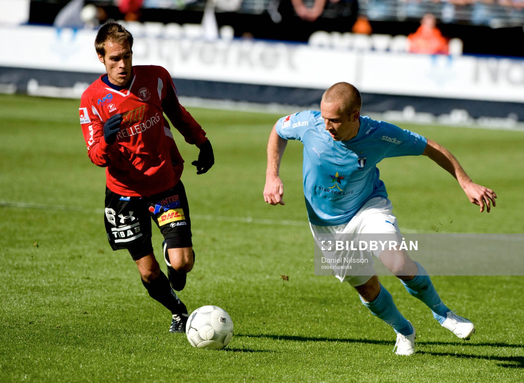 Daniel Larsson, Malmö och Zoran Jovanovic, Trelleborg
