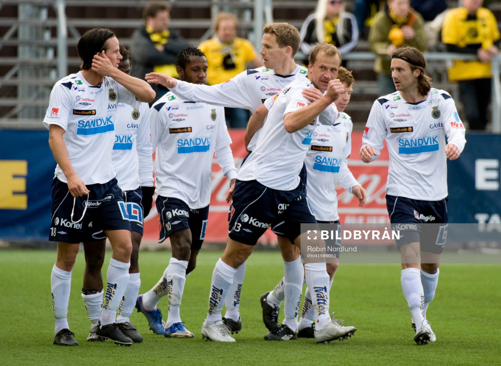  Hasse Berggren, Gefle jubel efter 1-0