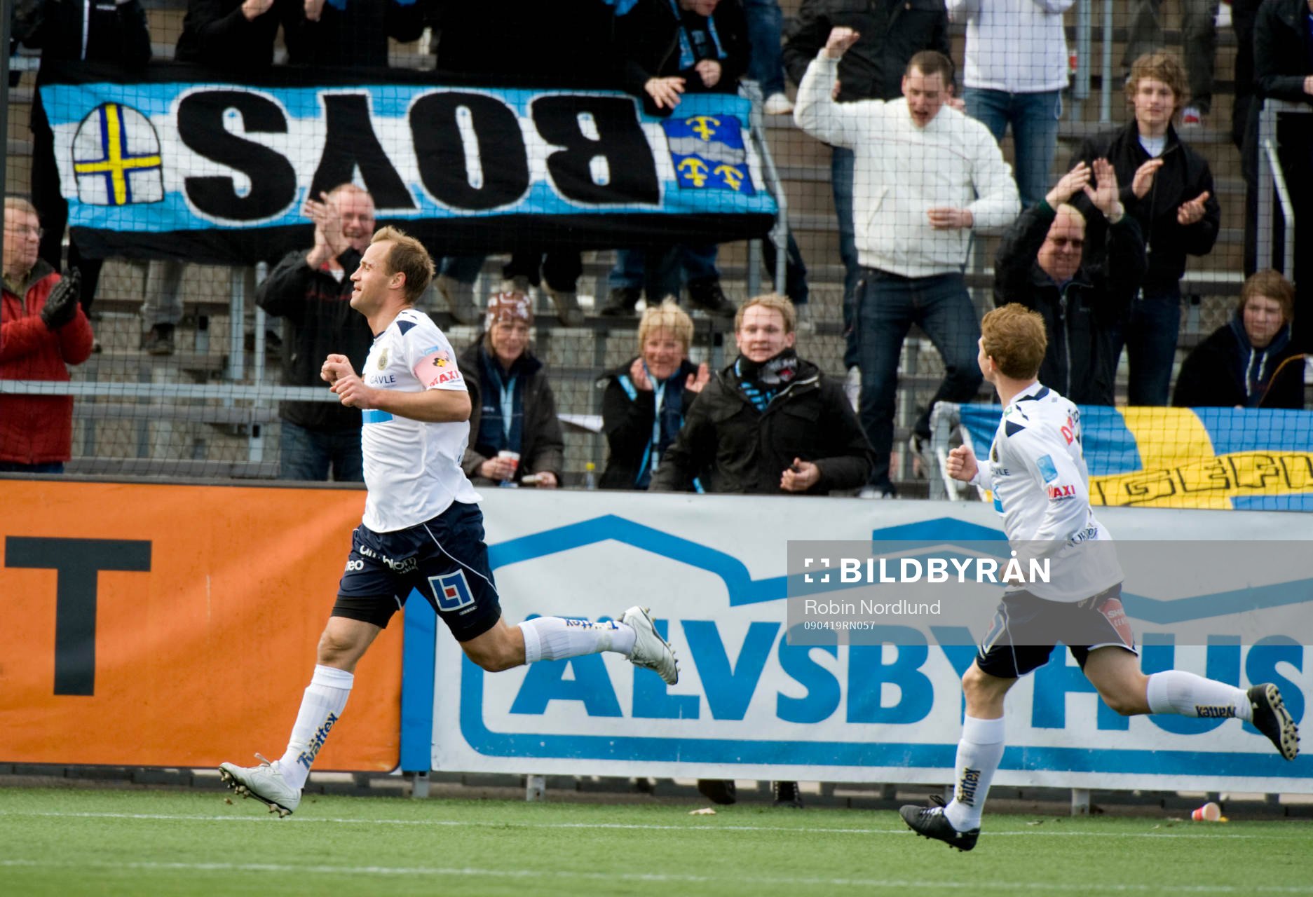  Hasse Berggren, Gefle jubel efter 1-0