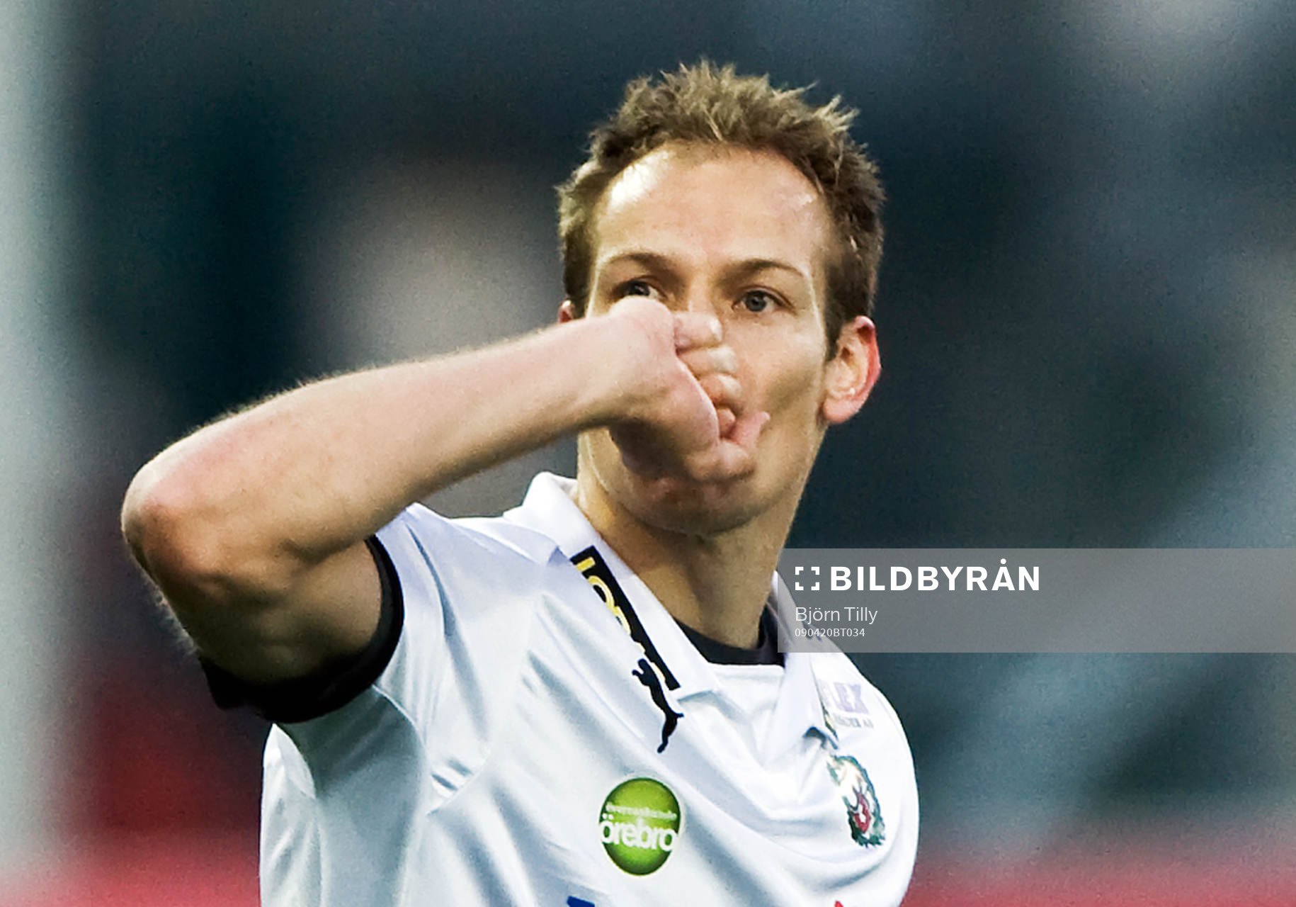  Kim Olsen, jubel efter 1-0.