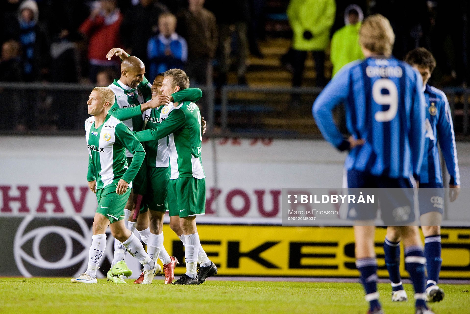 Jubel i Hammarby, depp Djurgården