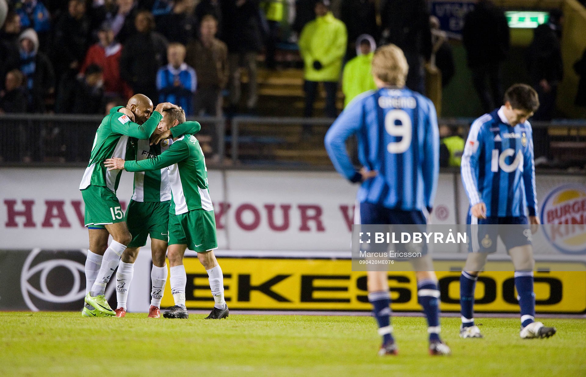Jubel i Hammarby, depp Djurgården