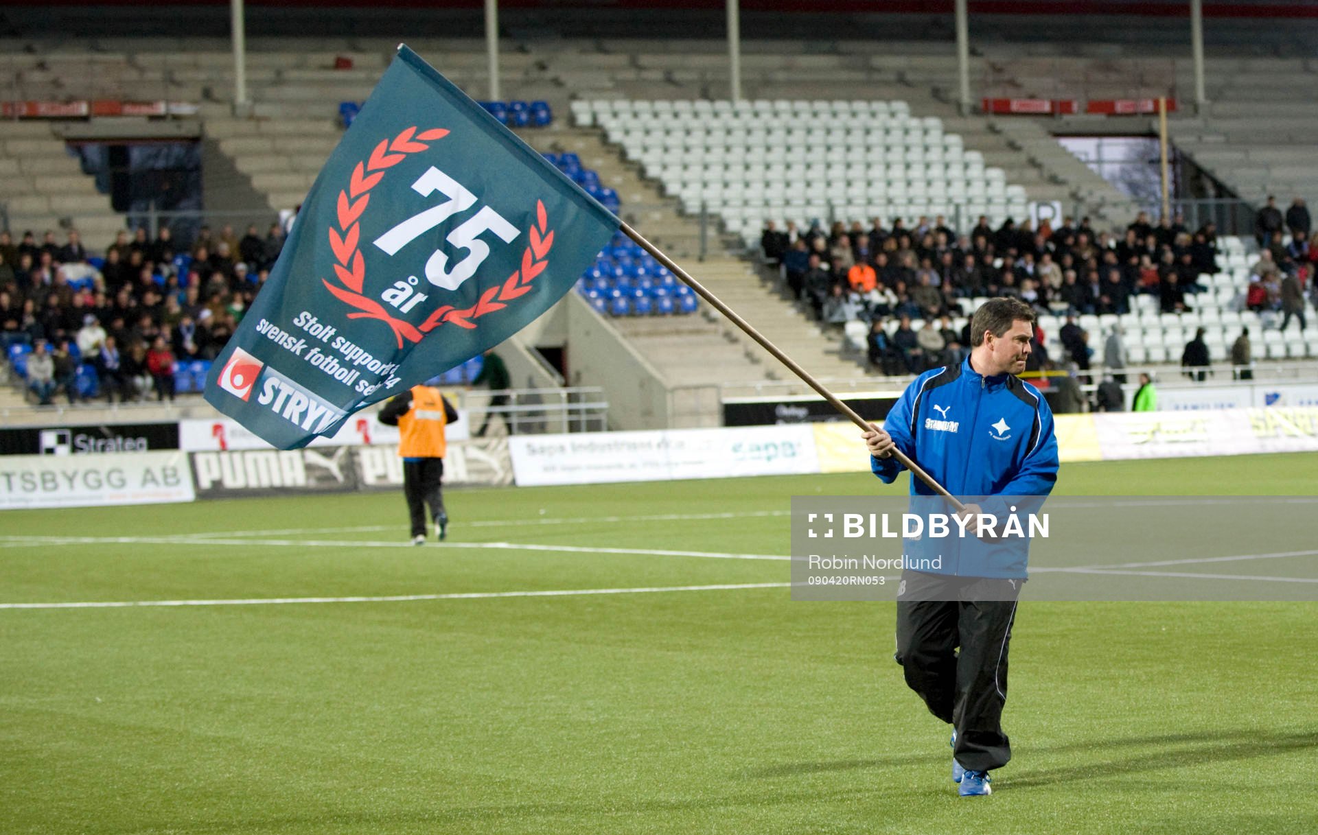 Stryktipset 75 år, flagga, fanbärare, Svenska Spel