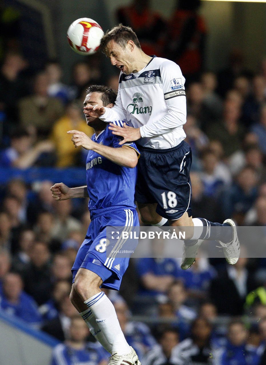 Phil Neville, Everton och Frank Lampard, Chelsea