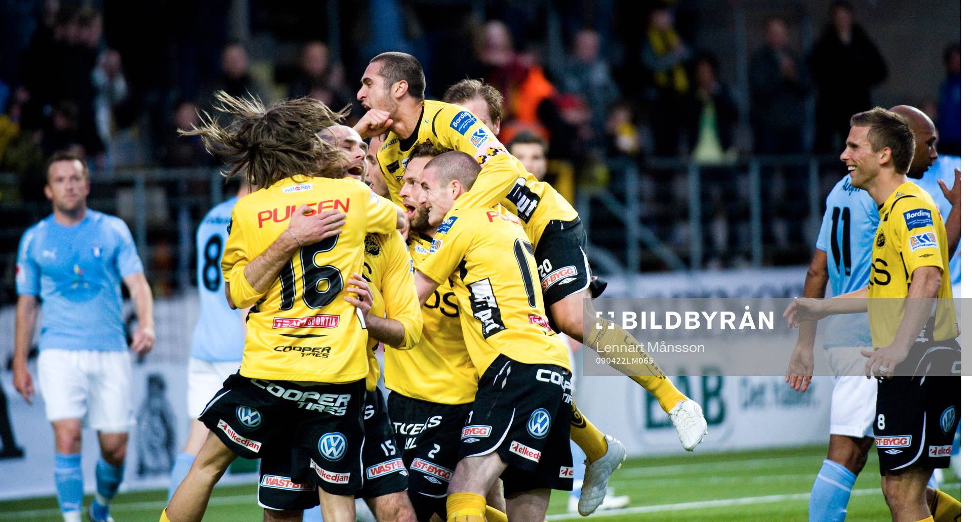 1-0 Mathias Florén och hela Elfsborg vill gratta. Jubel